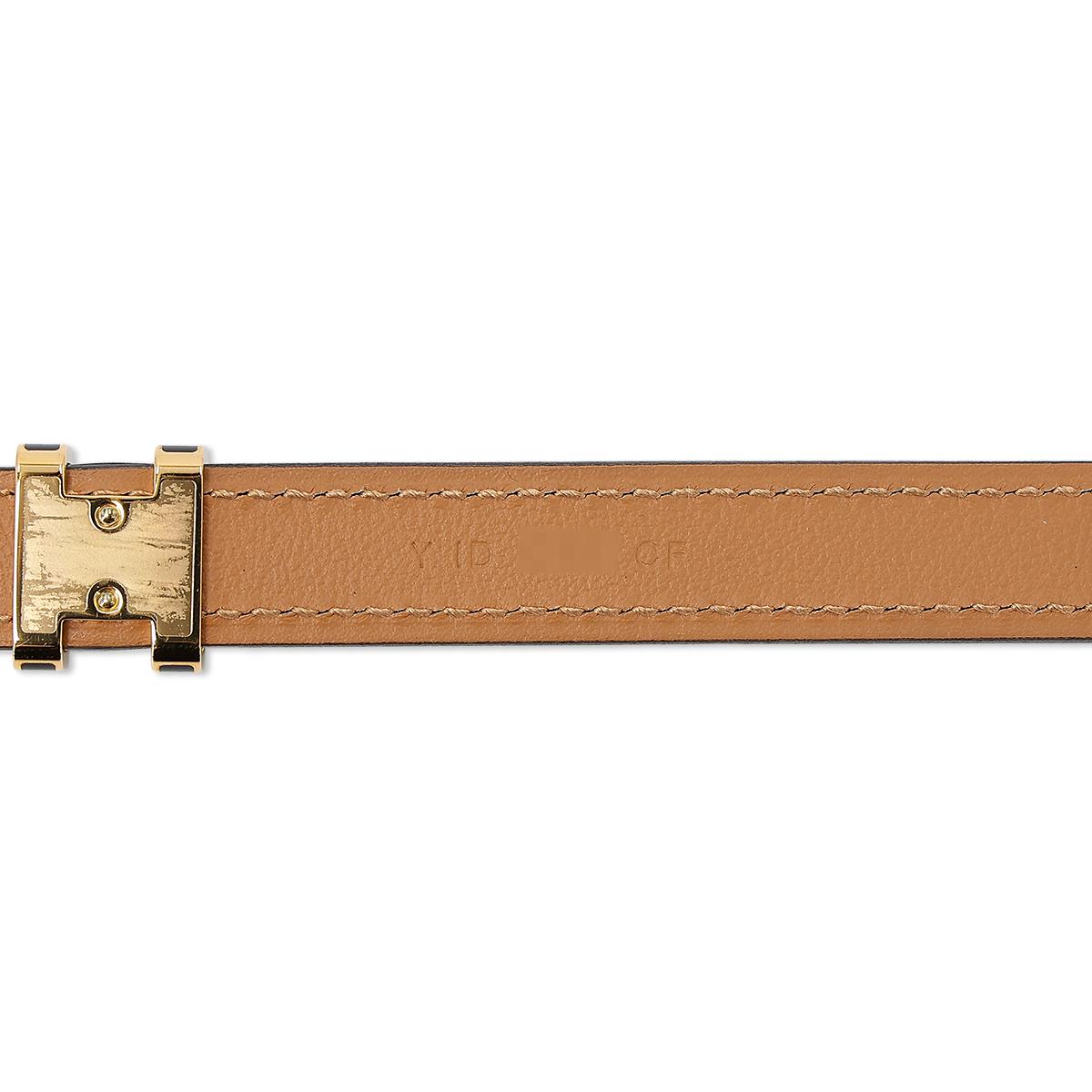 HERMÈS Pop H belt in Black Epsom leather with Gold hardware - 9