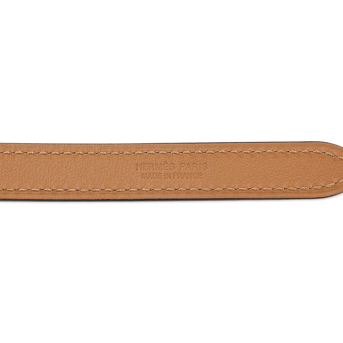 HERMÈS Pop H belt in Black Epsom leather with Gold hardware - 12