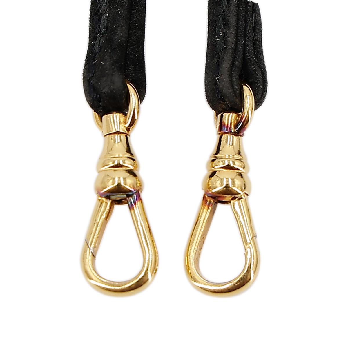 Very Good ( Rank A) HERMÈS Mini Mini Kelly Black (89) Porosus Crocodile Gold hardware Circle V (1992) - 31