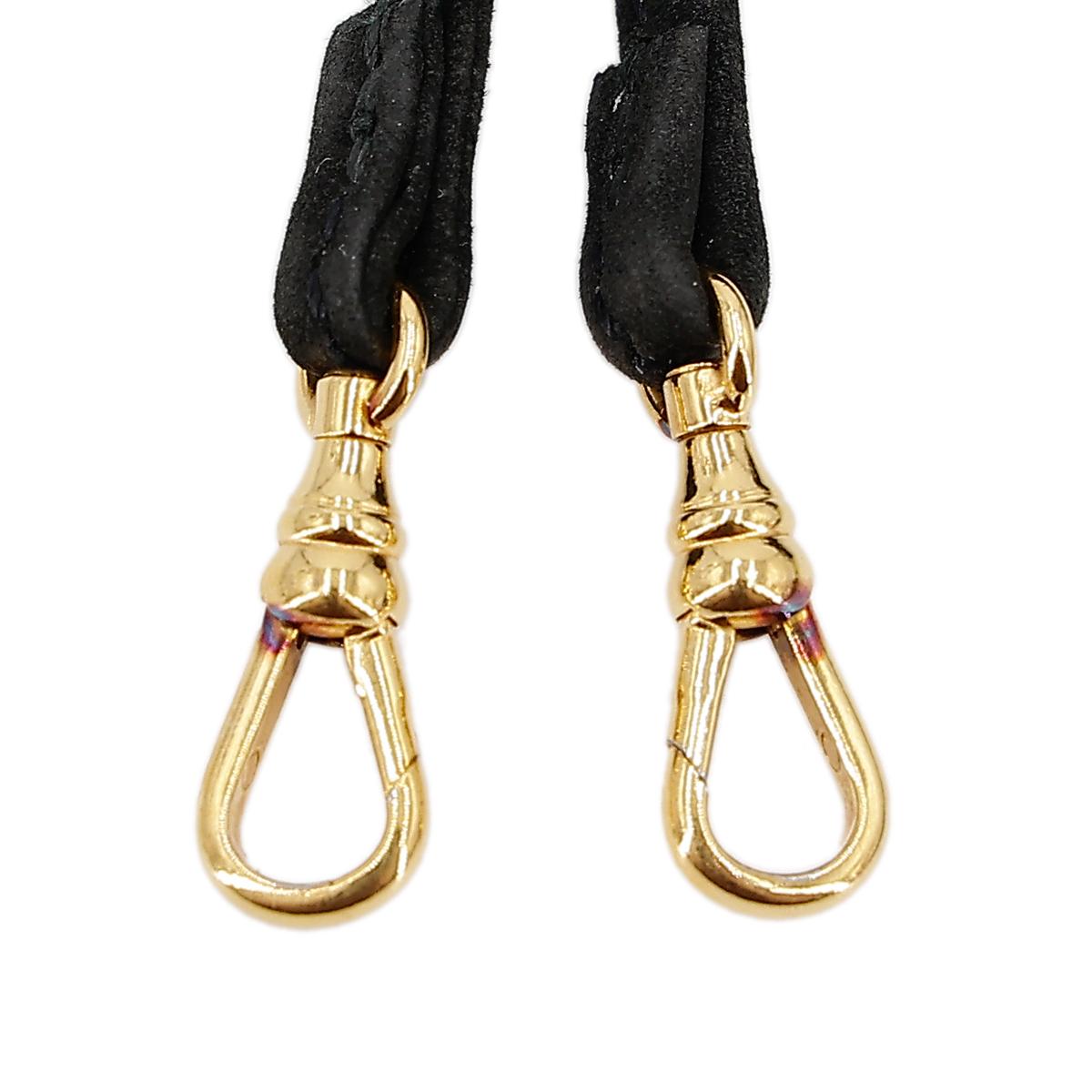 Very Good ( Rank A) HERMÈS Mini Mini Kelly Black (89) Porosus Crocodile Gold hardware Circle V (1992) - 30