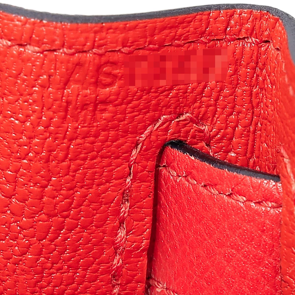 HERMÈS Limited Edition Letter Kelly 28 Kelly Graphie M handbag in Capucine, Jaune Ambre and Blue Obscur Epsom leather, Chevre leather and Sombrero leather with Palladium hardware - 22