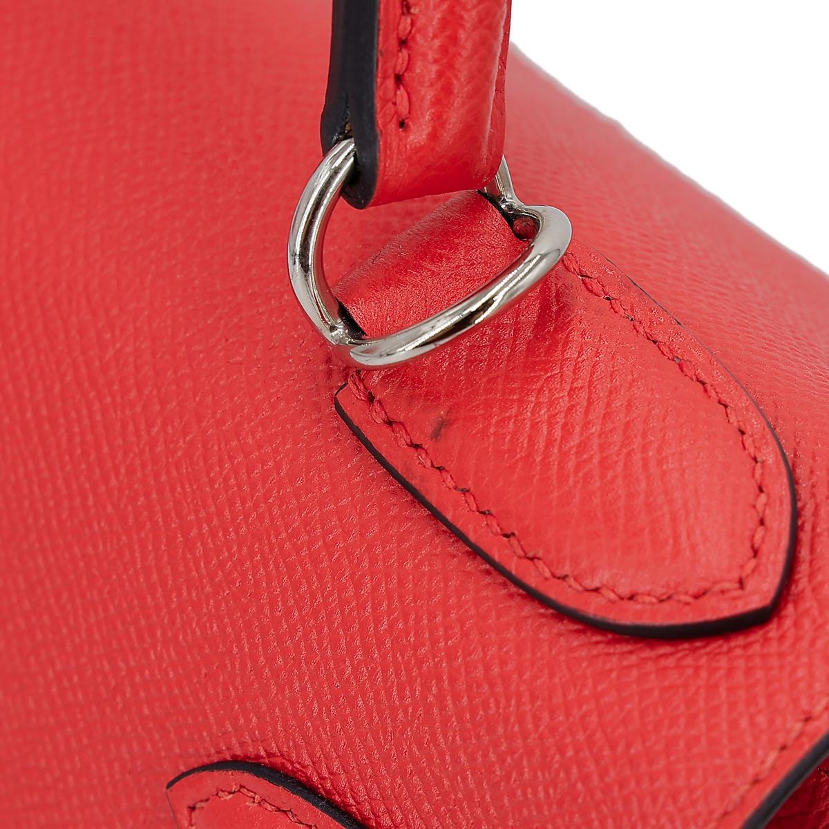 HERMÈS Limited Edition Letter Kelly 28 Kelly Graphie M handbag in Capucine, Jaune Ambre and Blue Obscur Epsom leather, Chevre leather and Sombrero leather with Palladium hardware - 7