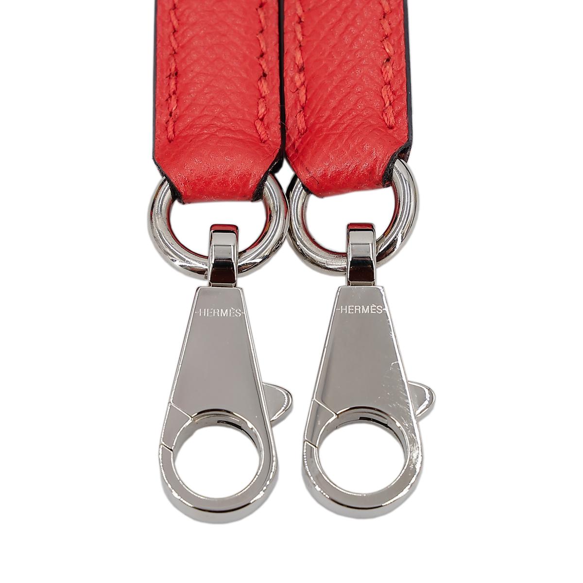 HERMÈS Limited Edition Letter Kelly 28 Kelly Graphie M handbag in Capucine, Jaune Ambre and Blue Obscur Epsom leather, Chevre leather and Sombrero leather with Palladium hardware - 27