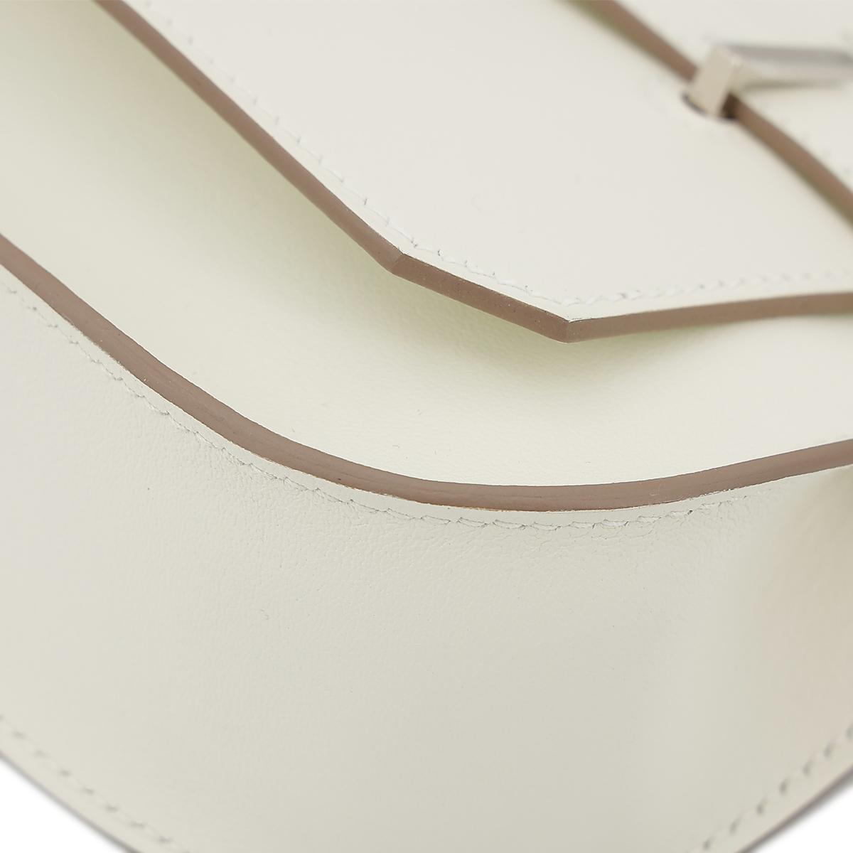 HERMÈS Jypsiere Mini shoulder bag in Mushroom Swift leather with Palladium hardware - 10