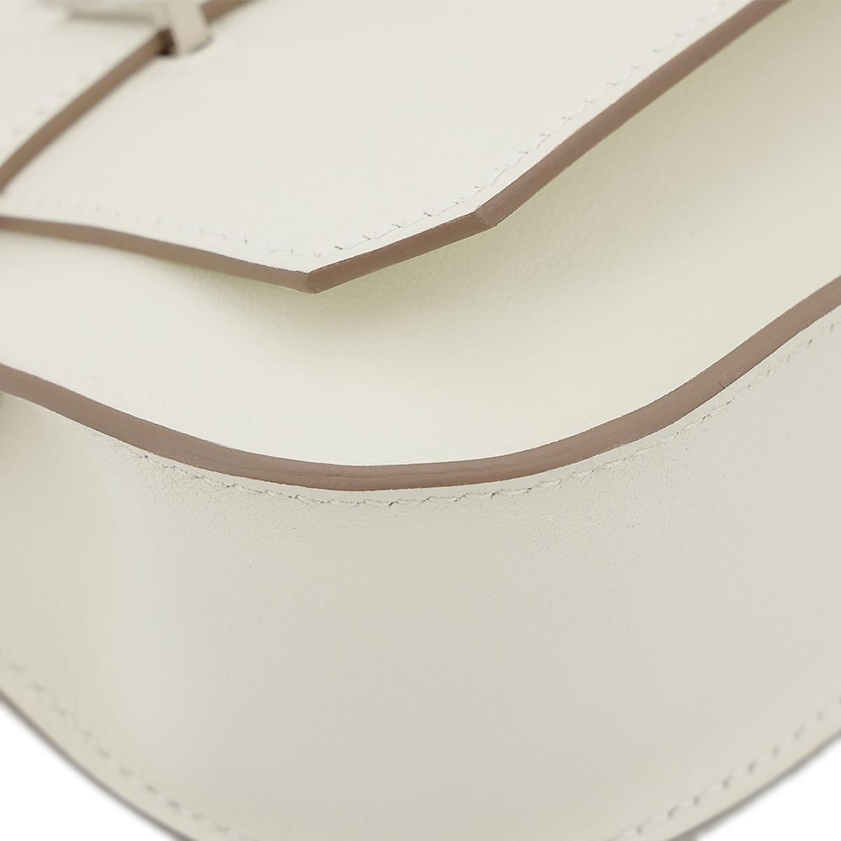 HERMÈS Jypsiere Mini shoulder bag in Mushroom Swift leather with Palladium hardware - 9
