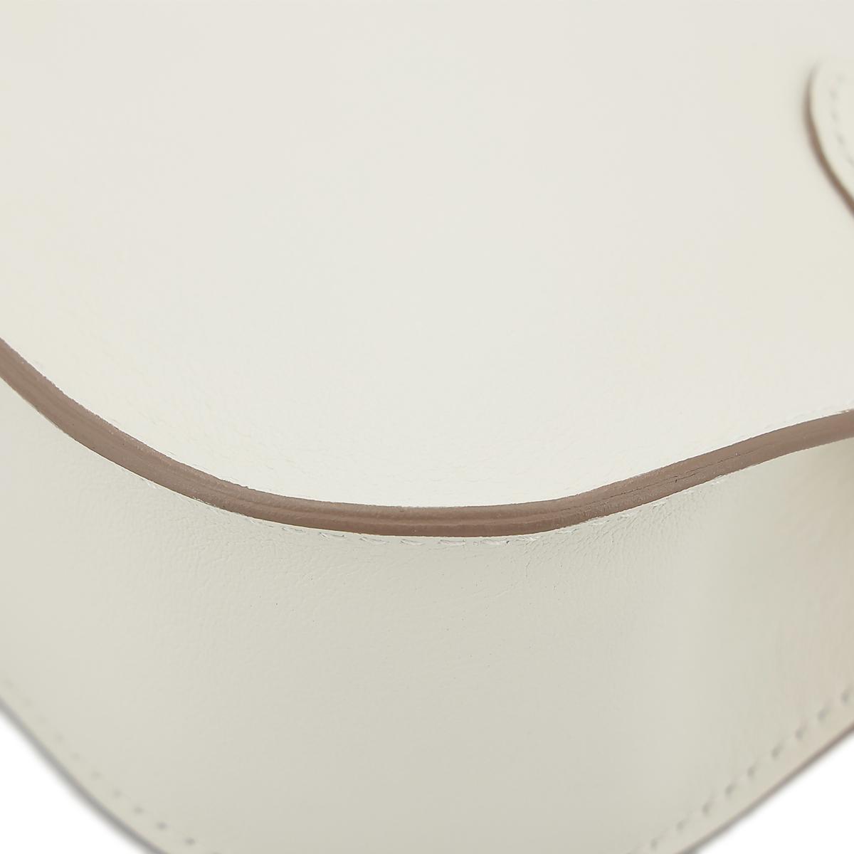 HERMÈS Jypsiere Mini shoulder bag in Mushroom Swift leather with Palladium hardware - 12