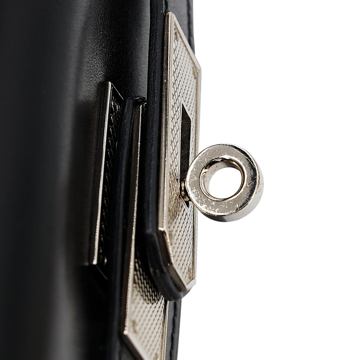 HERMÈS エルメス ハンドバッグ ケリー 28 外縫い ボックスカーフ ブラック ギロッシュ金具 □R刻印 - 14