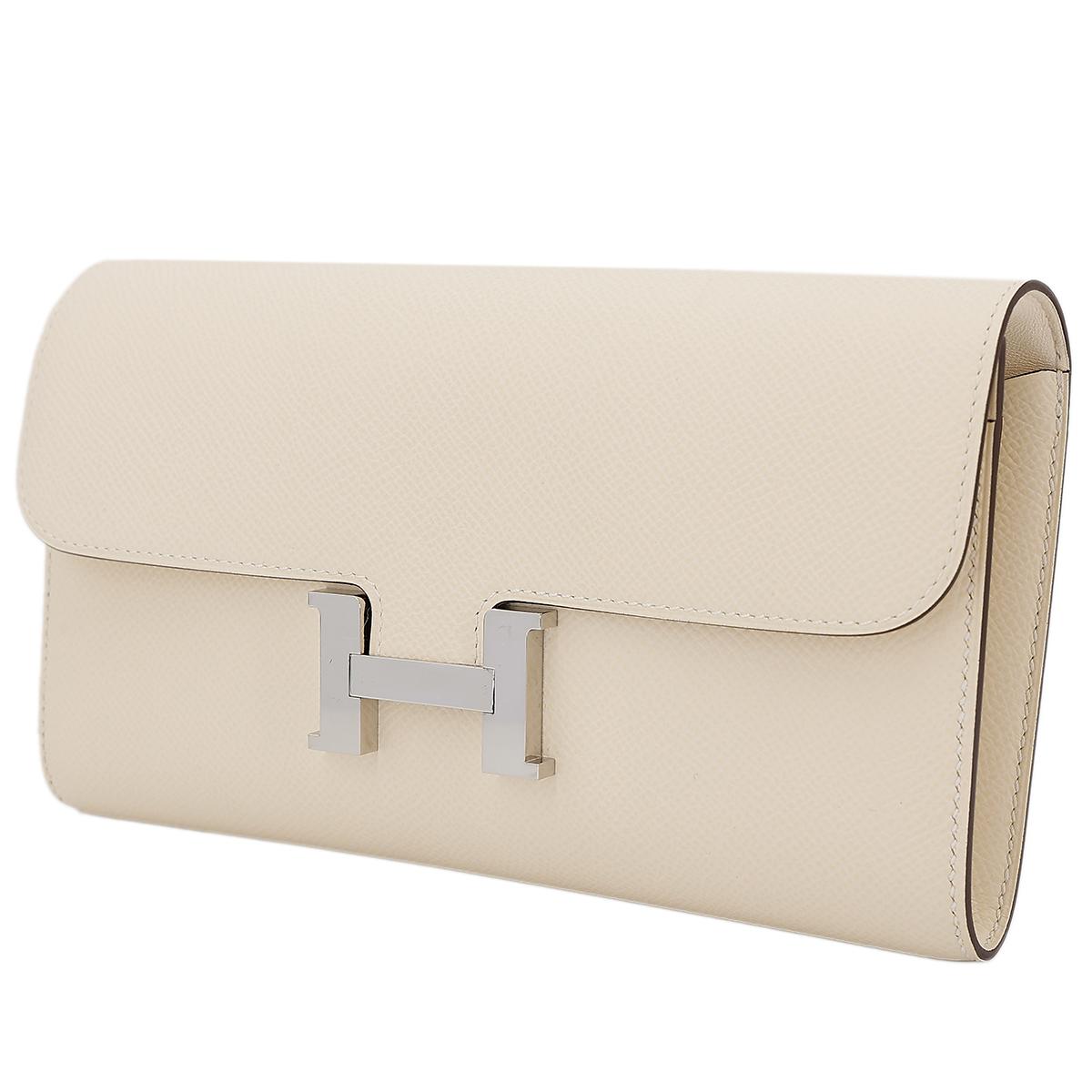 HERMÈS Constance To Go wallet in Nata Epsom leather with Palladium hardware - 2