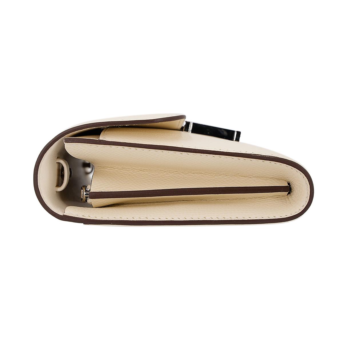 HERMÈS Constance To Go wallet in Nata Epsom leather with Palladium hardware - 4
