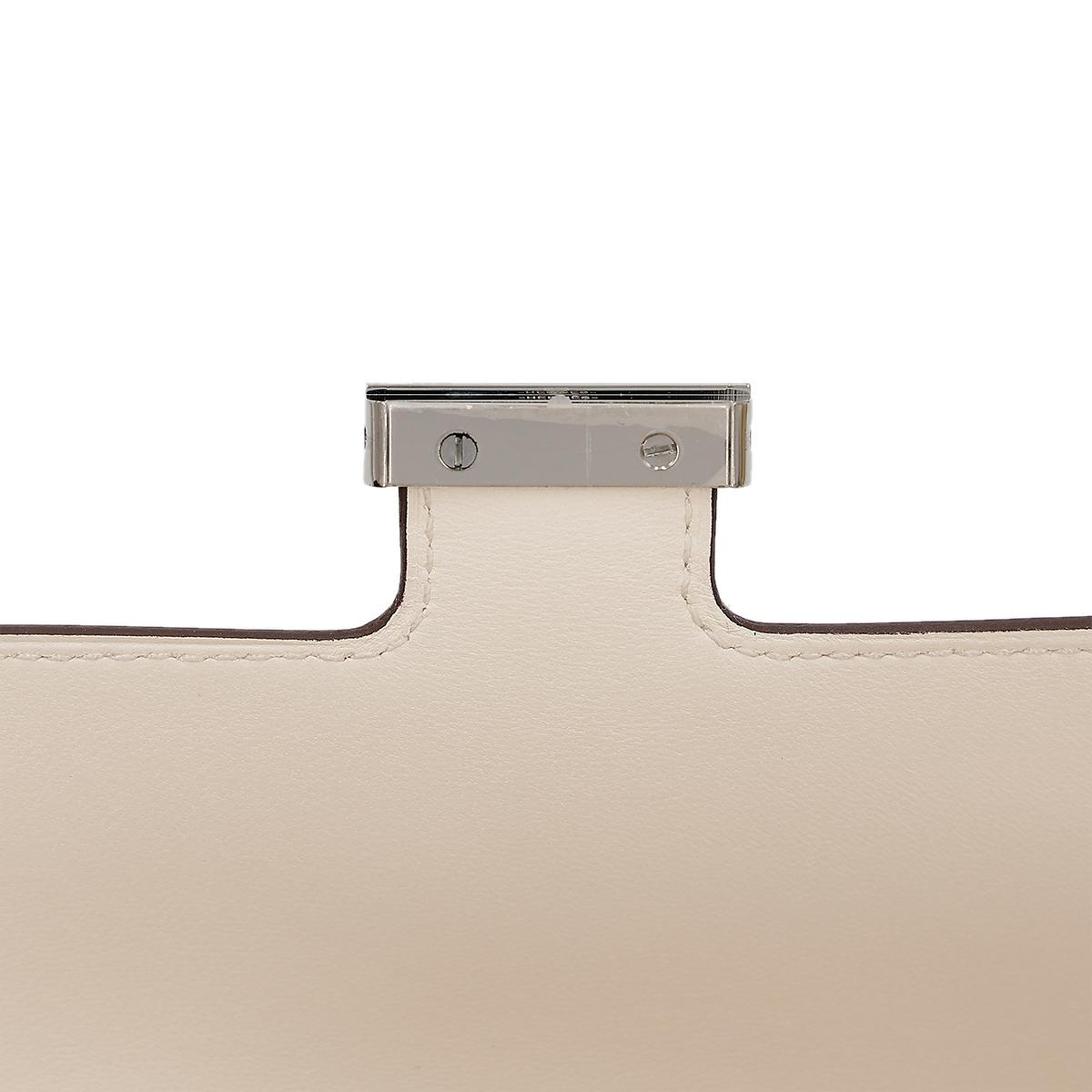 HERMÈS Constance To Go wallet in Nata Epsom leather with Palladium hardware - 9