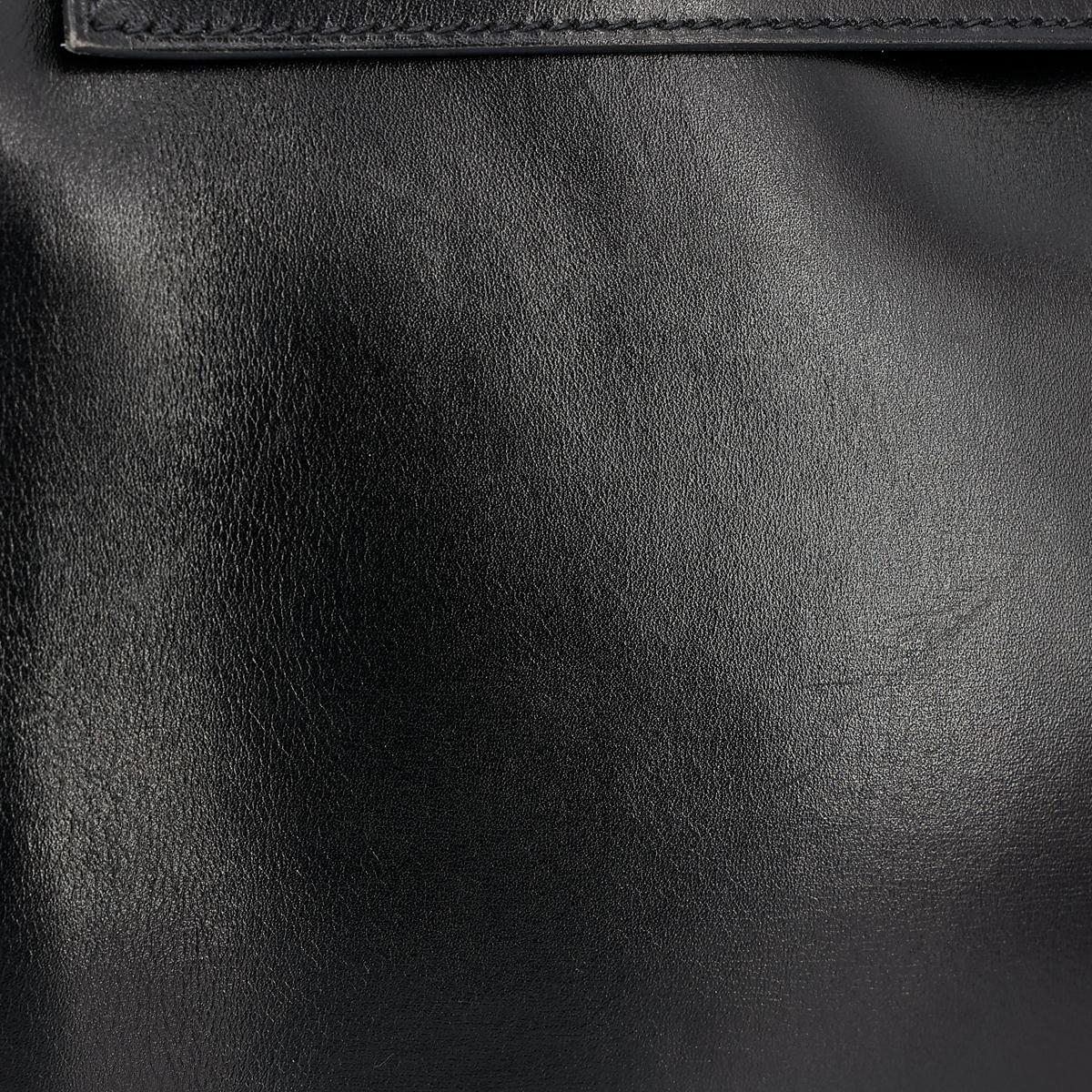 HERMÈS エルメス ケリー35 ソーブラックブラック ボックスカーフ □N刻印 - 16