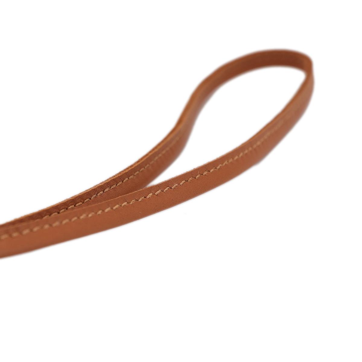 HERMÈS Rodeo Pegase PM charm in Gold Agneau leather - 6