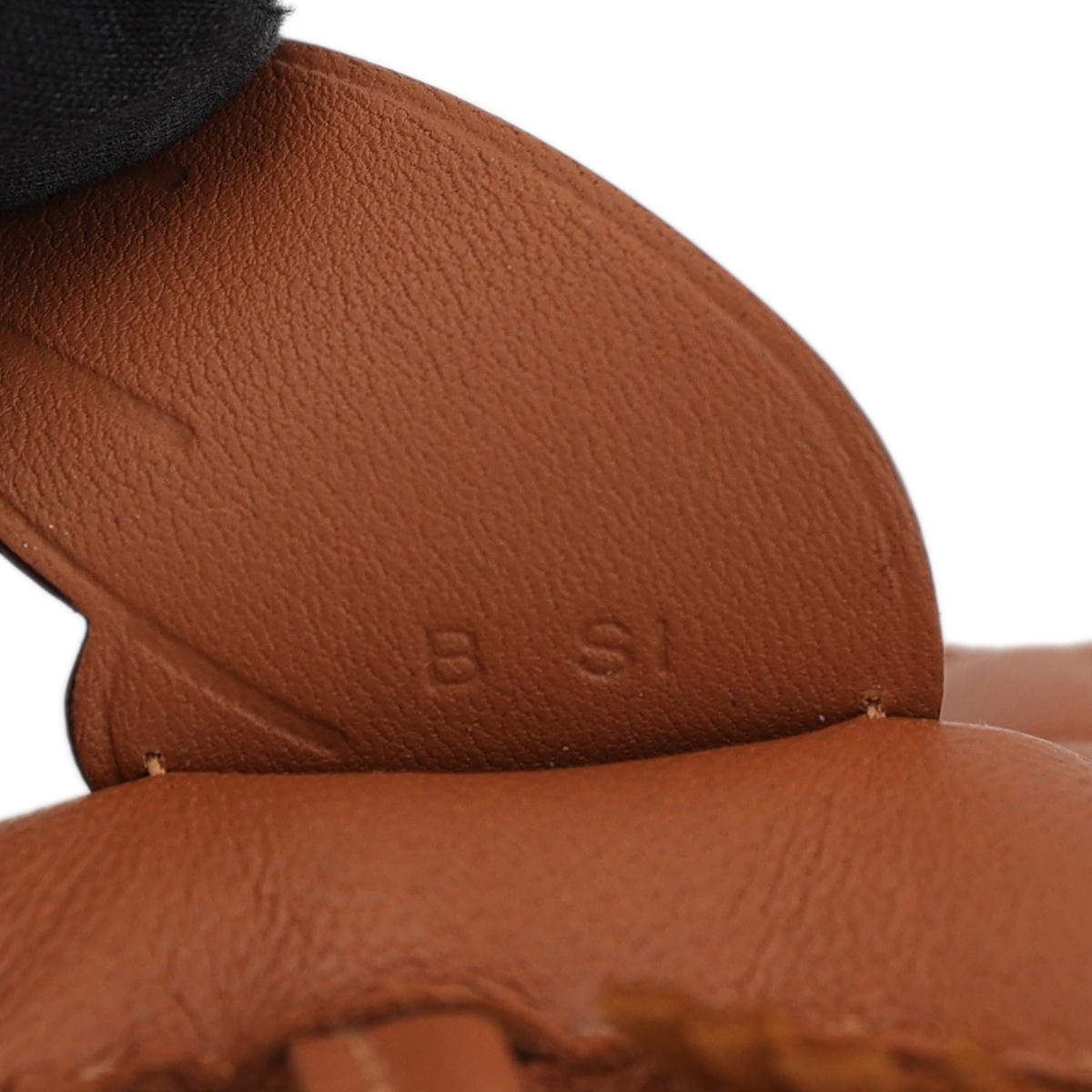 HERMÈS Rodeo Pegase PM charm in Gold Agneau leather - 8