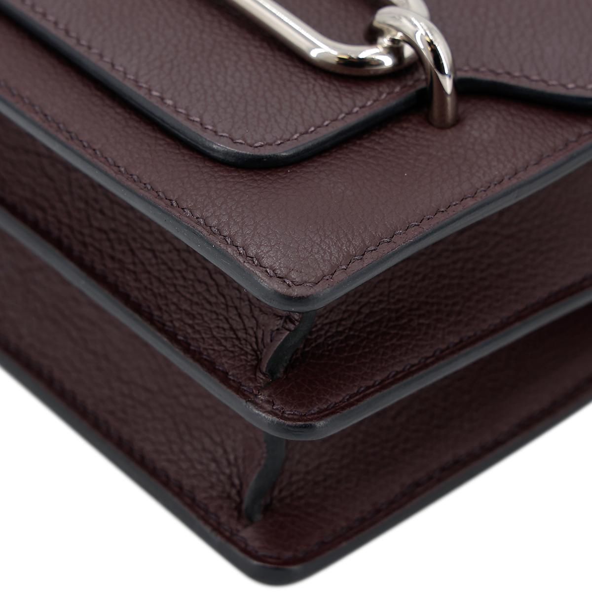 HERMÈS Verso Roulis Mini shoulder bag in Rouge Sellier Evercolor leather with Blue Marine interior and Palladium hardware - 9
