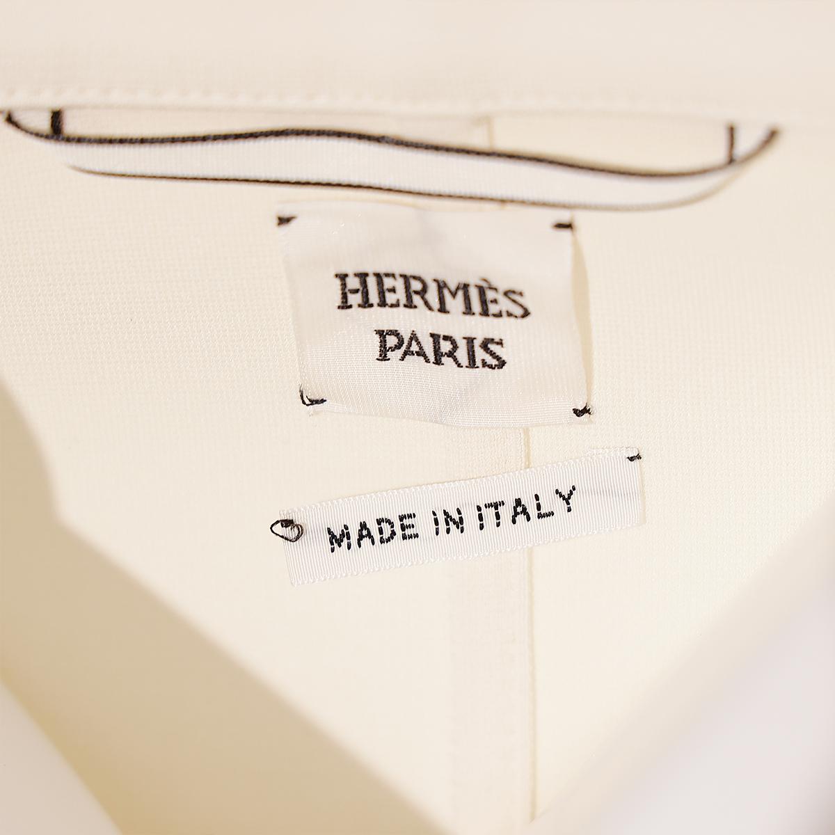 HERMÈS Zipper Jacket in White with Palladium hardware - 6