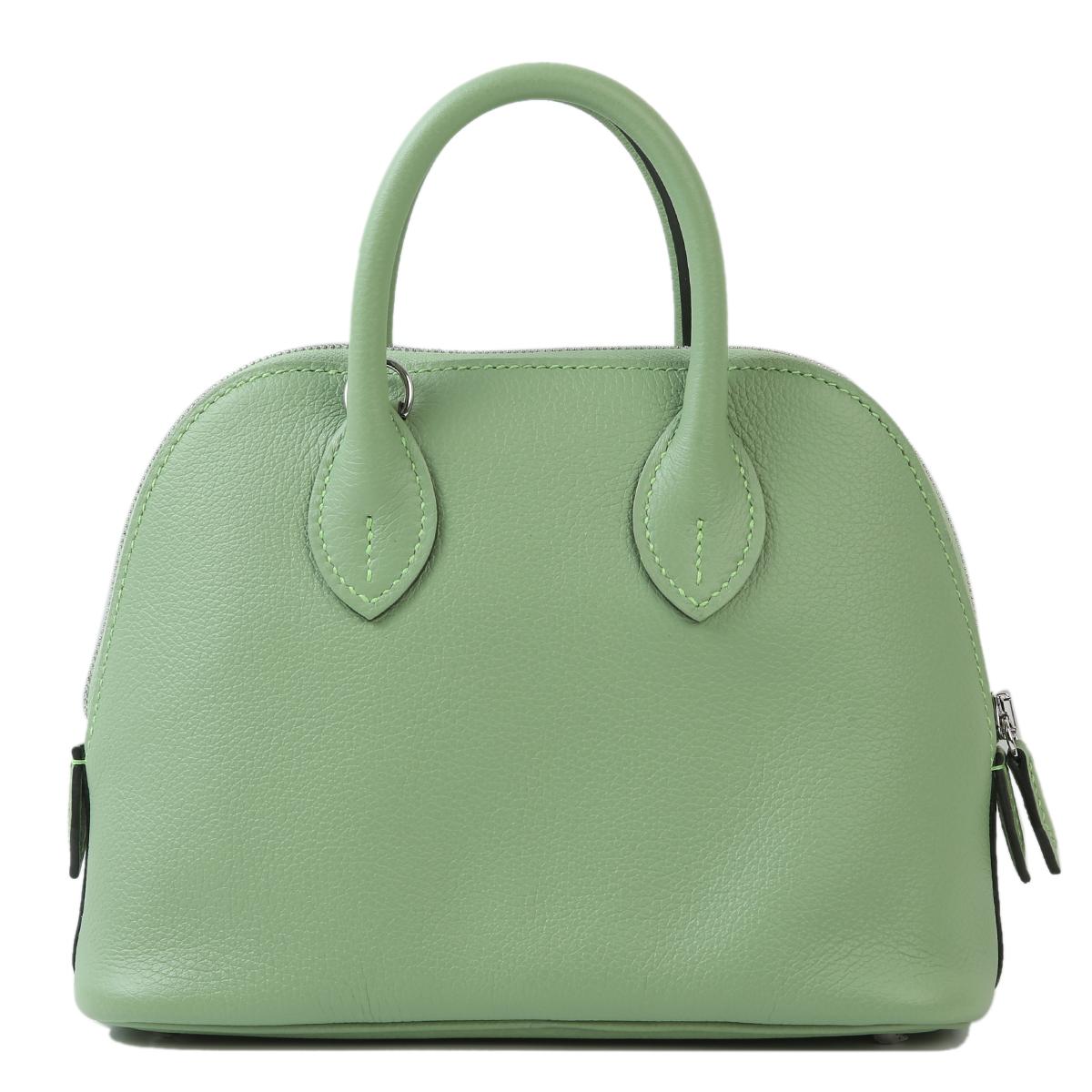 未使用保存品 HERMÈS 愛馬仕 Bolide Mini 3I 牛油果綠 Vert Criquet Evercolor皮 銀扣 B刻 2023年 - 3