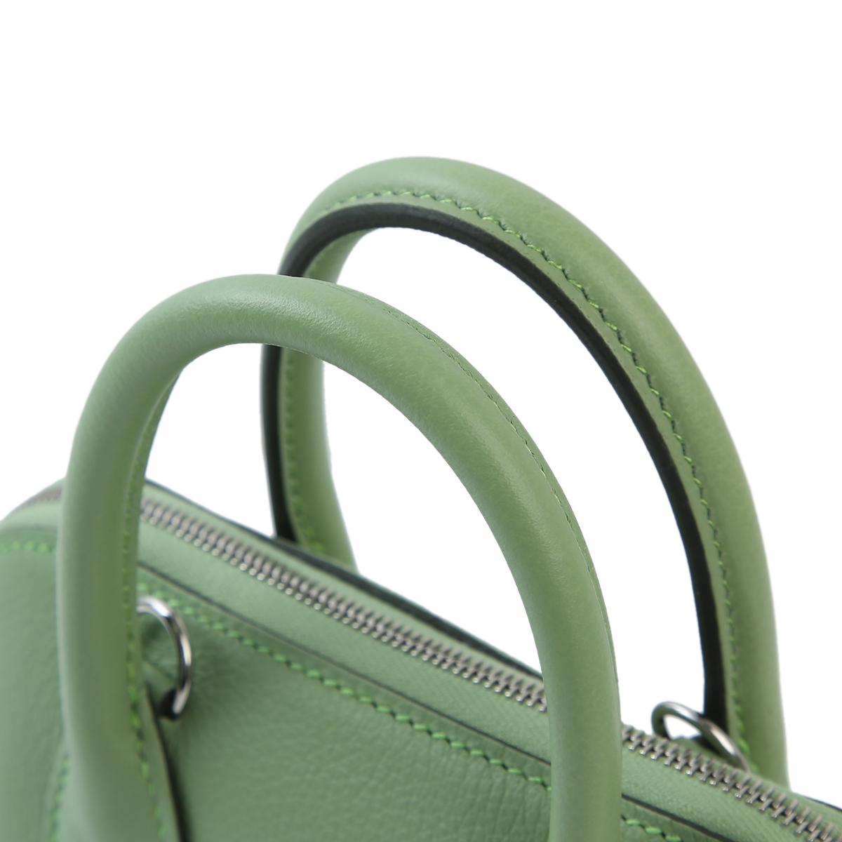 未使用保存品 HERMÈS 愛馬仕 Bolide Mini 3I 牛油果綠 Vert Criquet Evercolor皮 銀扣 B刻 2023年 - 6