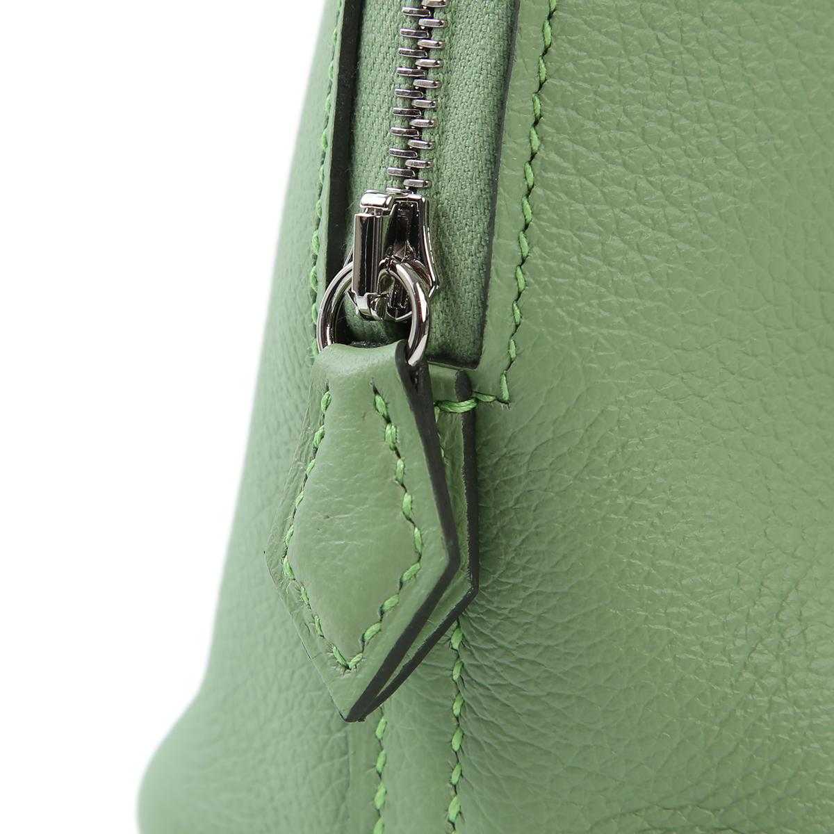 未使用保存品 HERMÈS 愛馬仕 Bolide Mini 3I 牛油果綠 Vert Criquet Evercolor皮 銀扣 B刻 2023年 - 7
