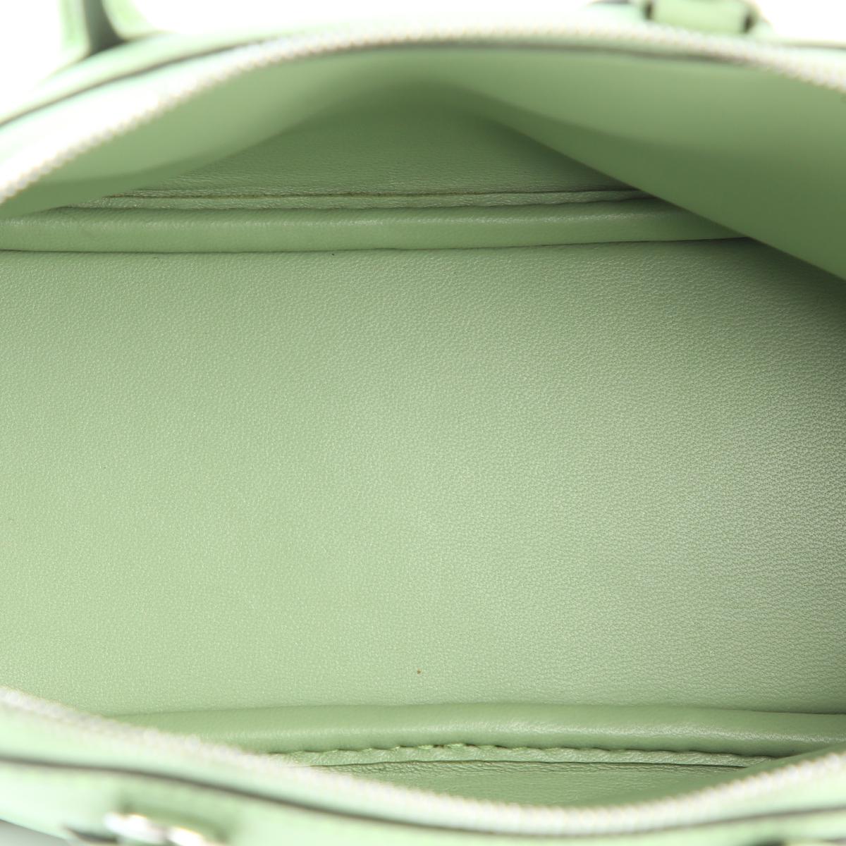 未使用保存品 HERMÈS 愛馬仕 Bolide Mini 3I 牛油果綠 Vert Criquet Evercolor皮 銀扣 B刻 2023年 - 14