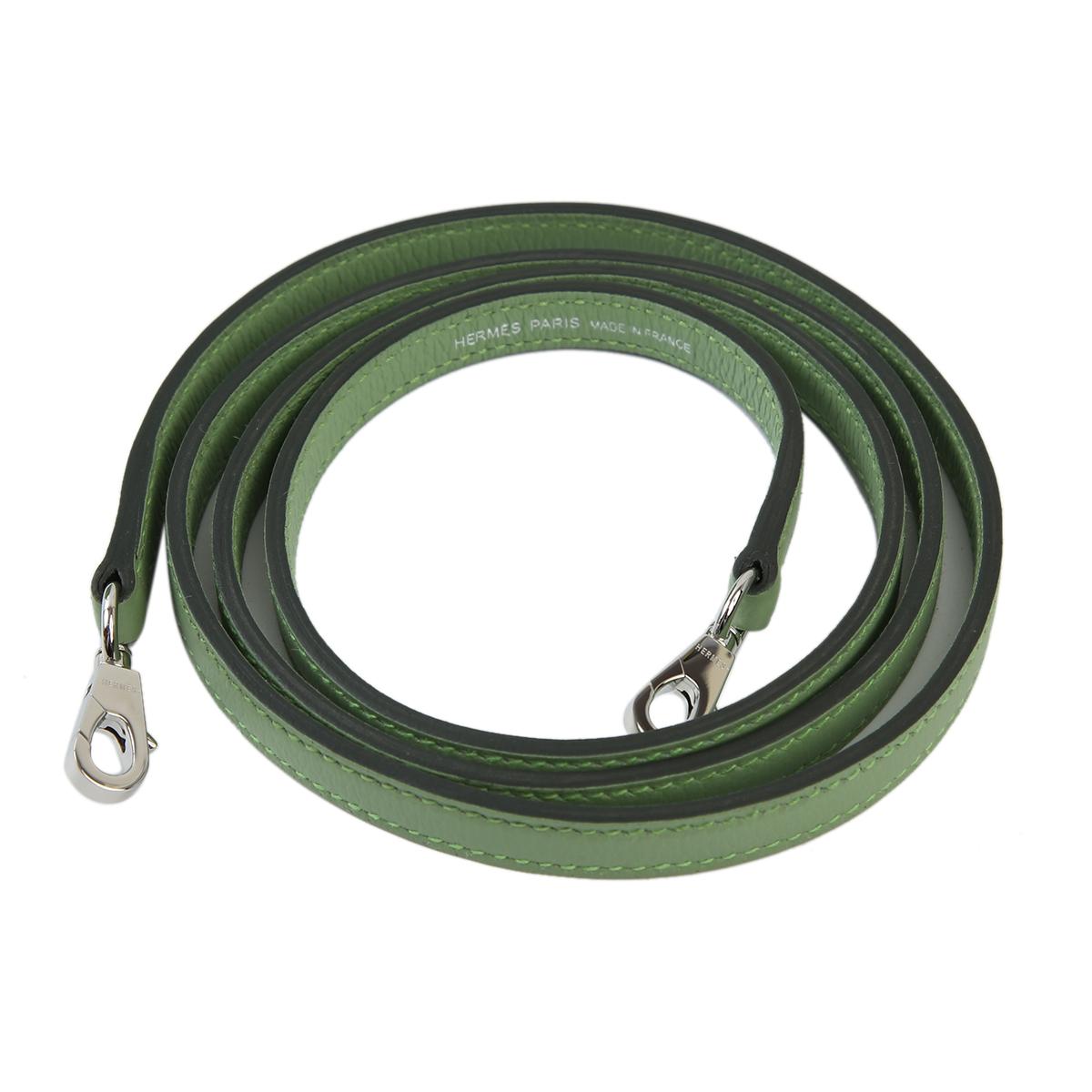 未使用保存品 HERMÈS 愛馬仕 Bolide Mini 3I 牛油果綠 Vert Criquet Evercolor皮 銀扣 B刻 2023年 - 16