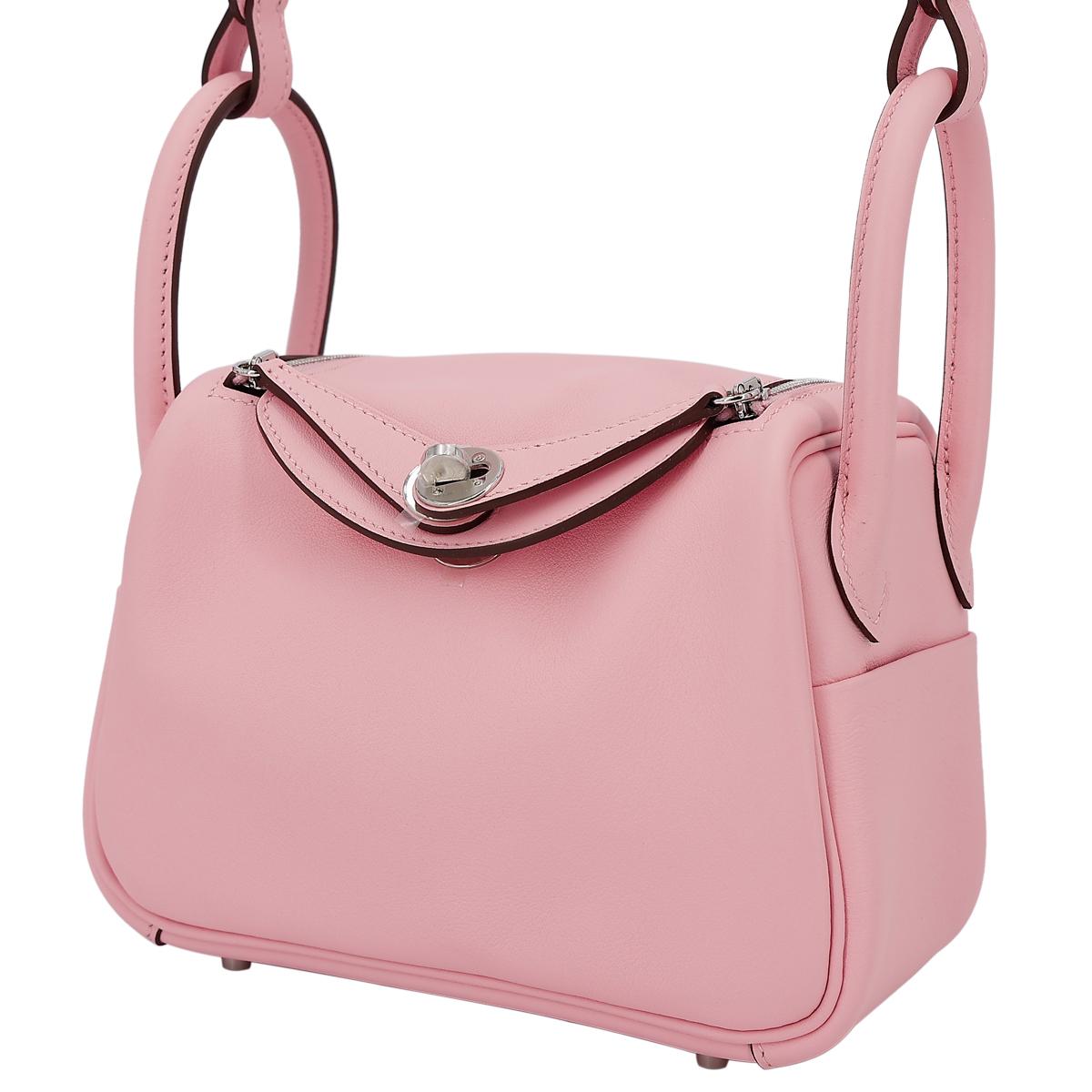 ランク N 新品 HERMÈS エルメス ミニリンディ ローズサクラ (3Q) スイフト シルバー金具 B刻印 - 2