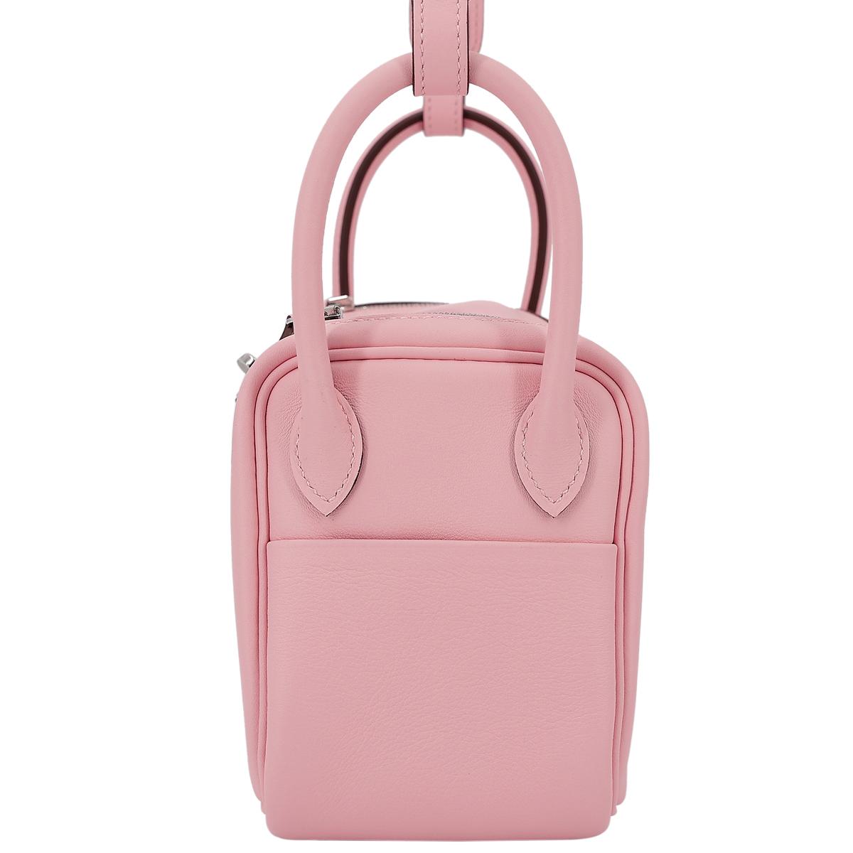 ランク N 新品 HERMÈS エルメス ミニリンディ ローズサクラ (3Q) スイフト シルバー金具 B刻印 - 5