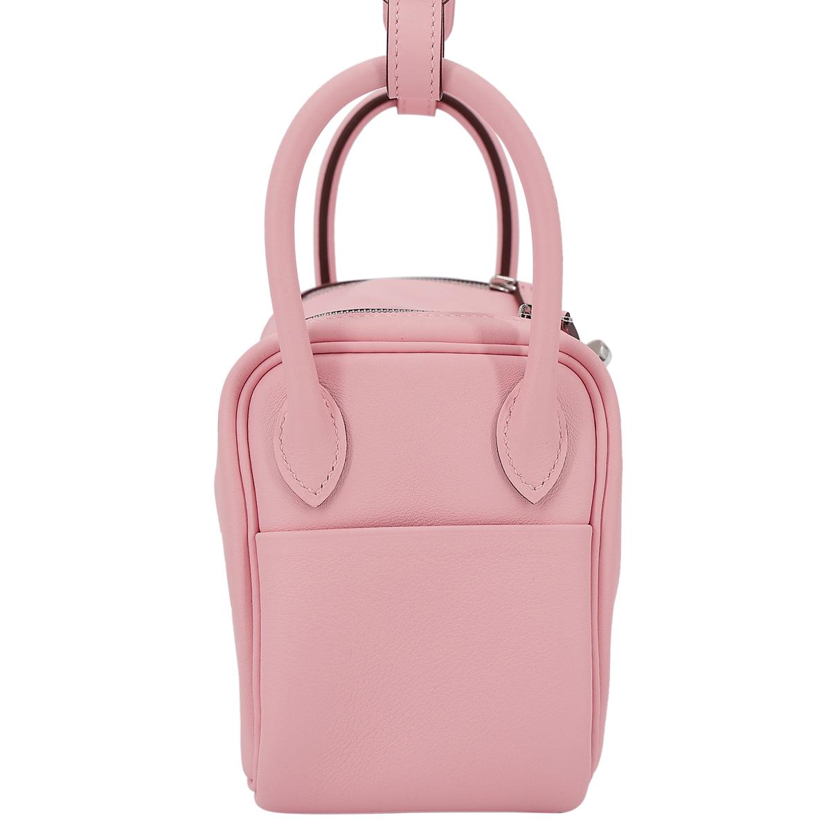 ランク N 新品 HERMÈS エルメス ミニリンディ ローズサクラ (3Q) スイフト シルバー金具 B刻印 - 4