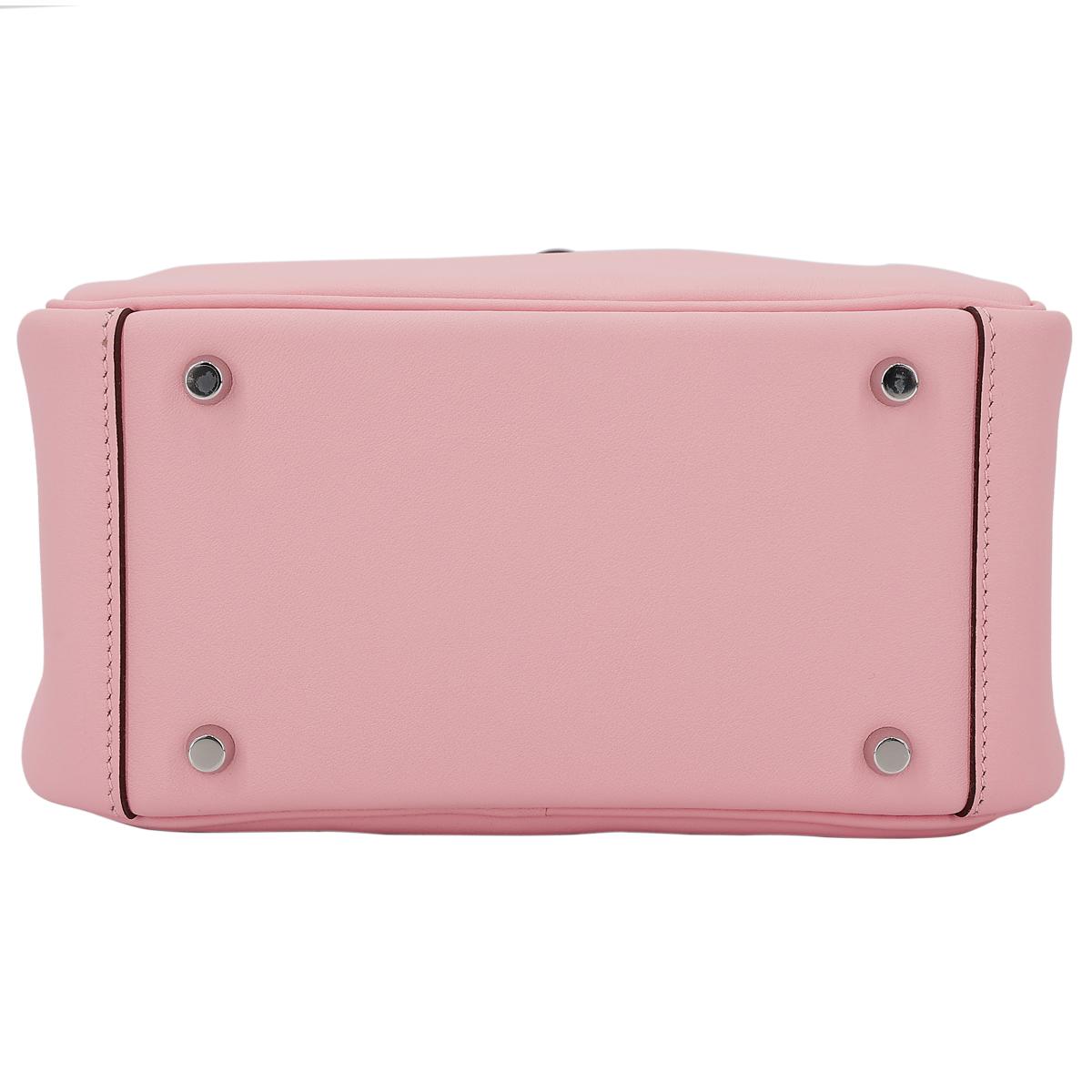 ランク N 新品 HERMÈS エルメス ミニリンディ ローズサクラ (3Q) スイフト シルバー金具 B刻印 - 7