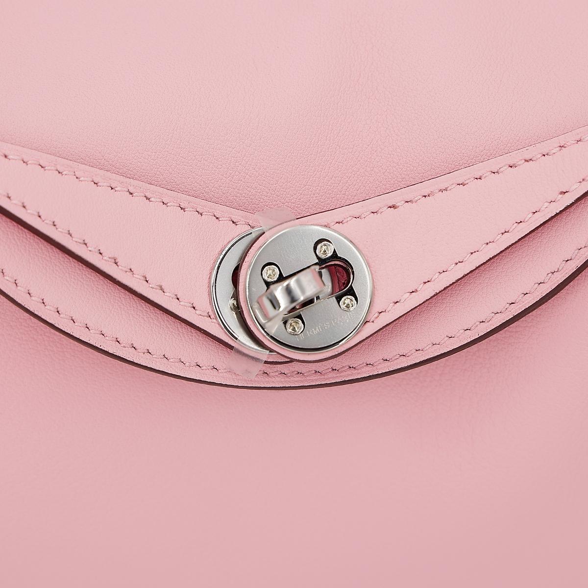 ランク N 新品 HERMÈS エルメス ミニリンディ ローズサクラ (3Q) スイフト シルバー金具 B刻印 - 12