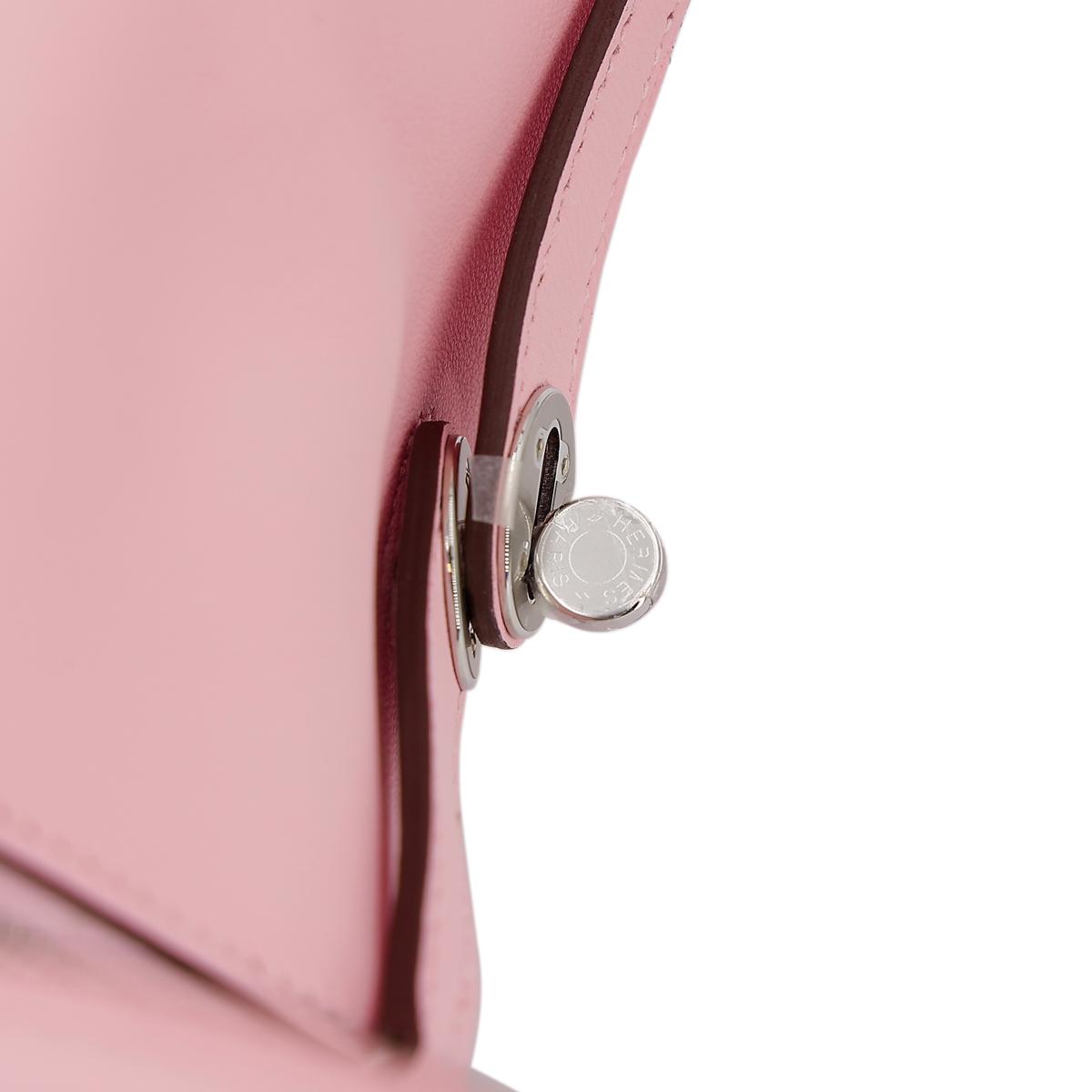 ランク N 新品 HERMÈS エルメス ミニリンディ ローズサクラ (3Q) スイフト シルバー金具 B刻印 - 13