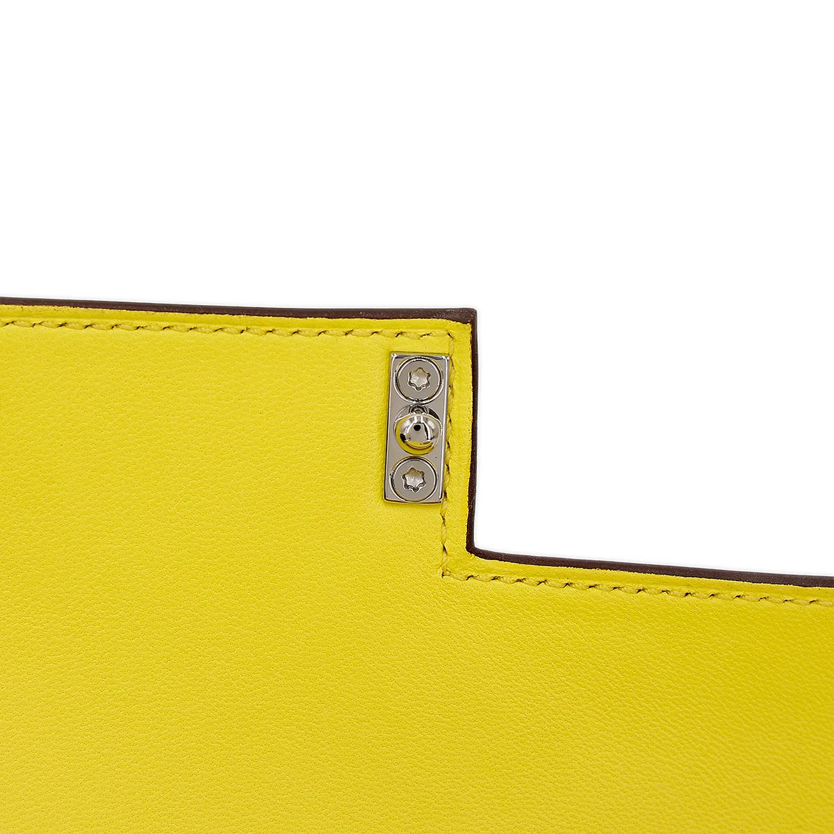 HERMÈS エルメス ヴェルーミニ ジョーヌシトロン シェーブル シルバー金具 U刻印 - 13