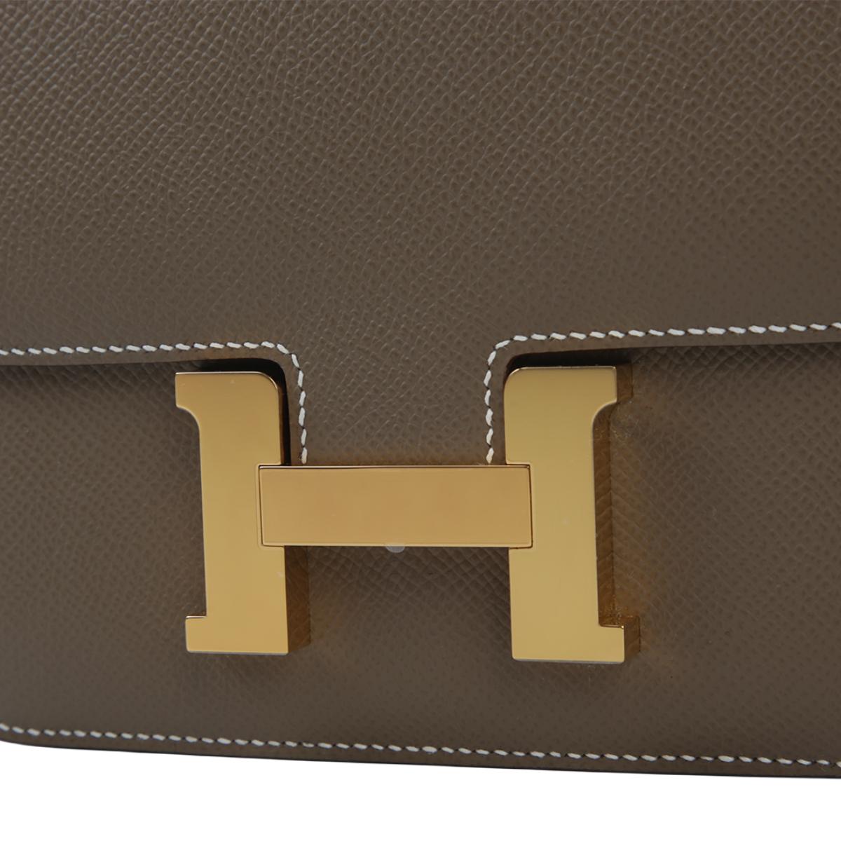 HERMÈS エルメス コンスタンス3 ミニ エトゥープ  エプソン  ゴールド金具 B刻印 - 13