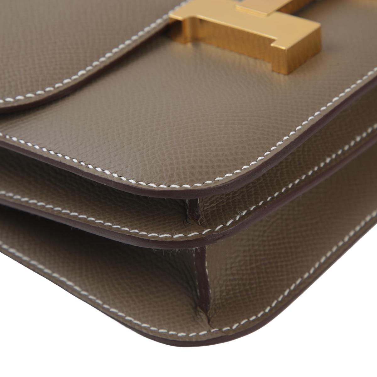 HERMÈS エルメス コンスタンス3 ミニ エトゥープ  エプソン  ゴールド金具 B刻印 - 8