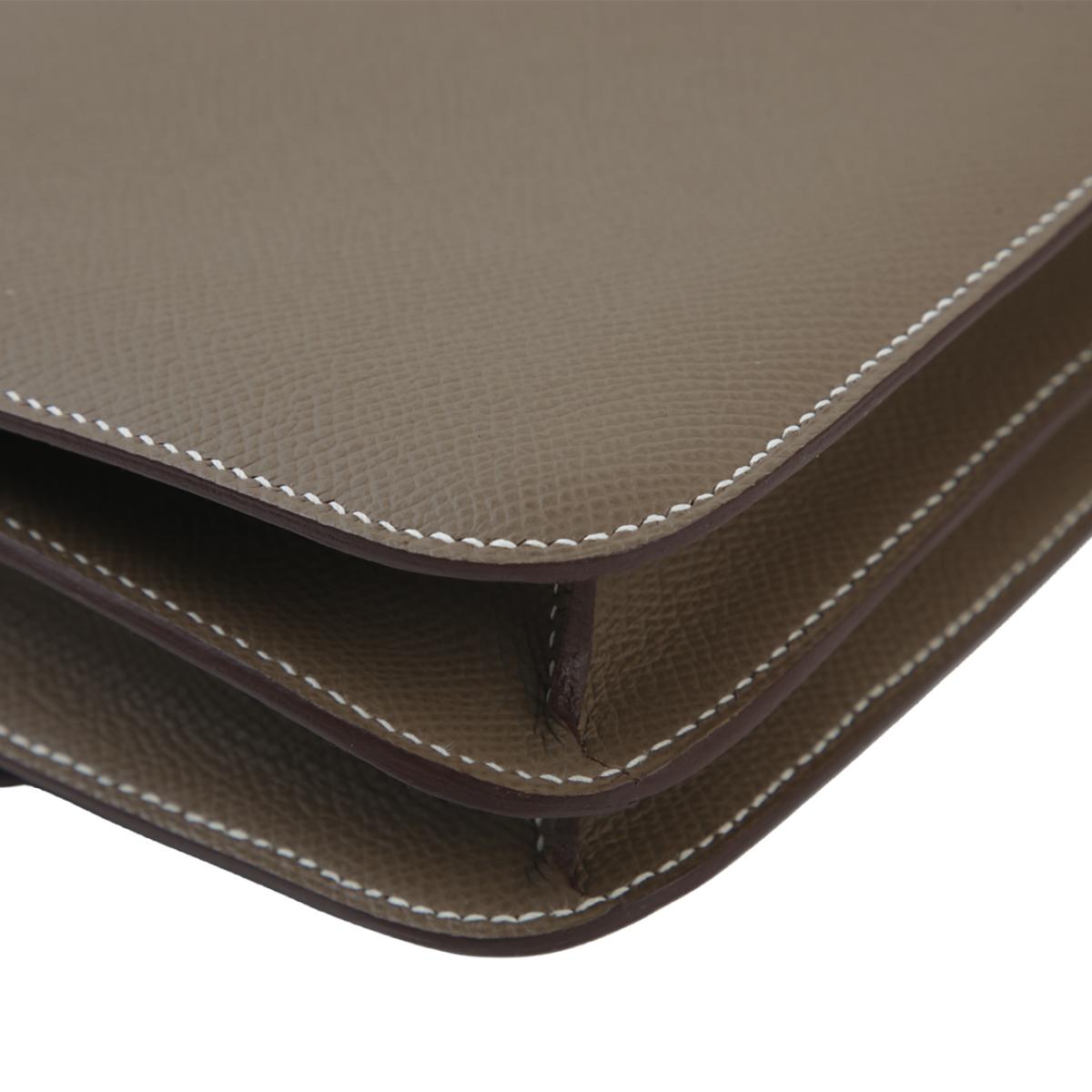 HERMÈS エルメス コンスタンス3 ミニ エトゥープ  エプソン  ゴールド金具 B刻印 - 11