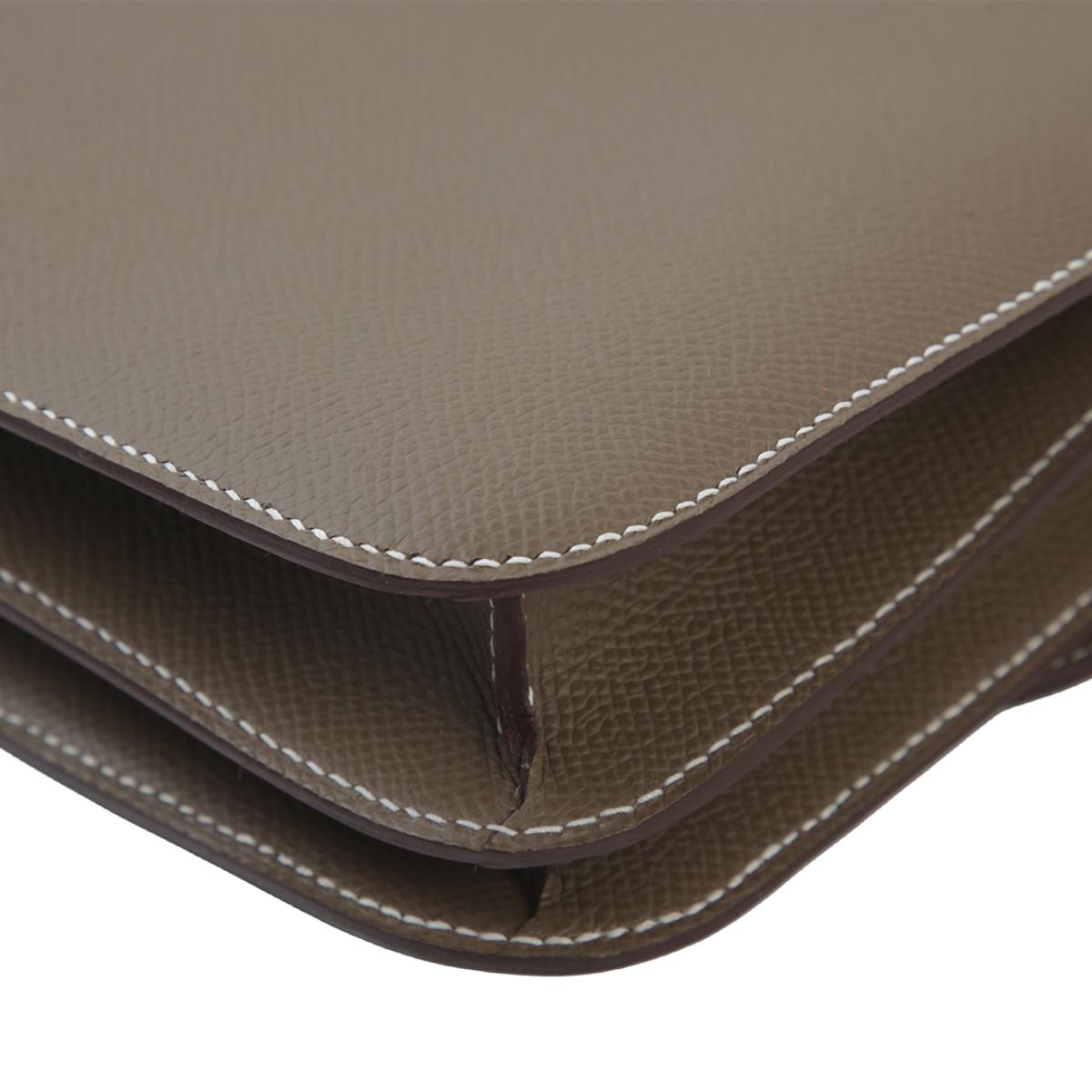 HERMÈS エルメス コンスタンス3 ミニ エトゥープ  エプソン  ゴールド金具 B刻印 - 10