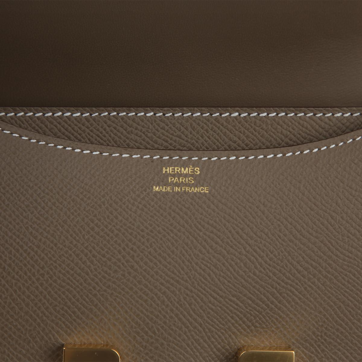 HERMÈS エルメス コンスタンス3 ミニ エトゥープ  エプソン  ゴールド金具 B刻印 - 15