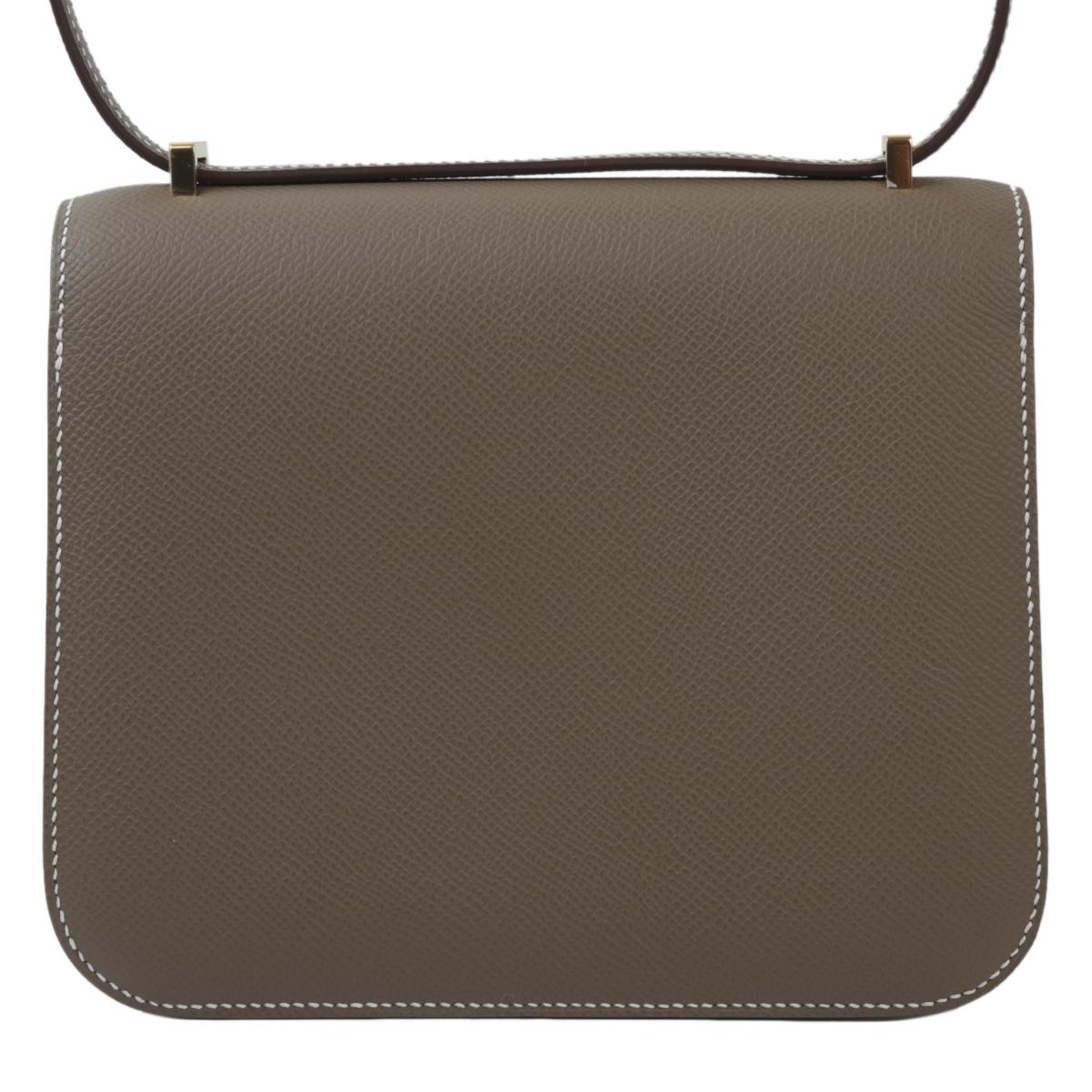 HERMÈS エルメス コンスタンス3 ミニ エトゥープ  エプソン  ゴールド金具 B刻印 - 3
