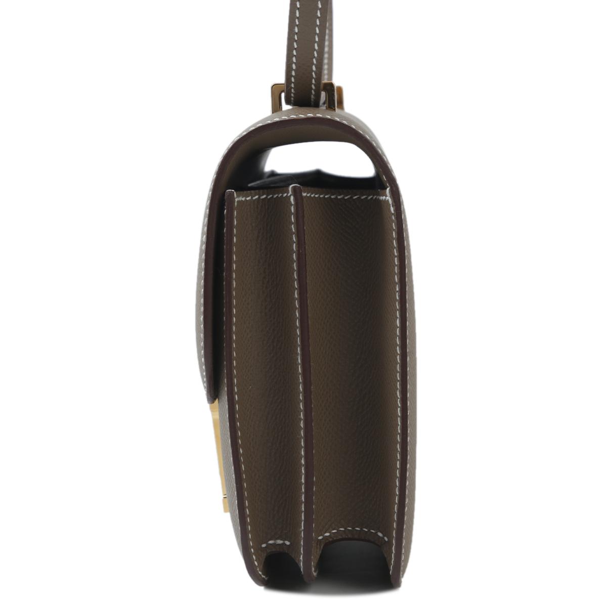 HERMÈS エルメス コンスタンス3 ミニ エトゥープ  エプソン  ゴールド金具 B刻印 - 4