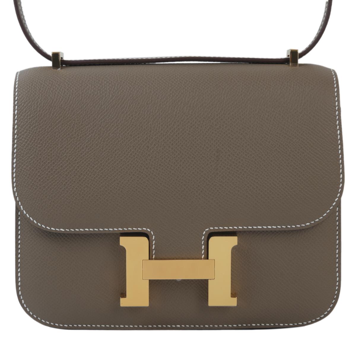 HERMÈS エルメス コンスタンス3 ミニ エトゥープ  エプソン  ゴールド金具 B刻印 - 1