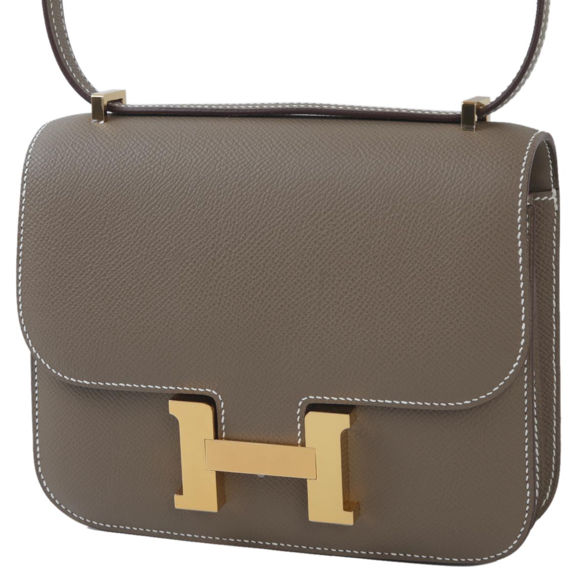 HERMÈS エルメス コンスタンス3 ミニ エトゥープ  エプソン  ゴールド金具 B刻印 - 2