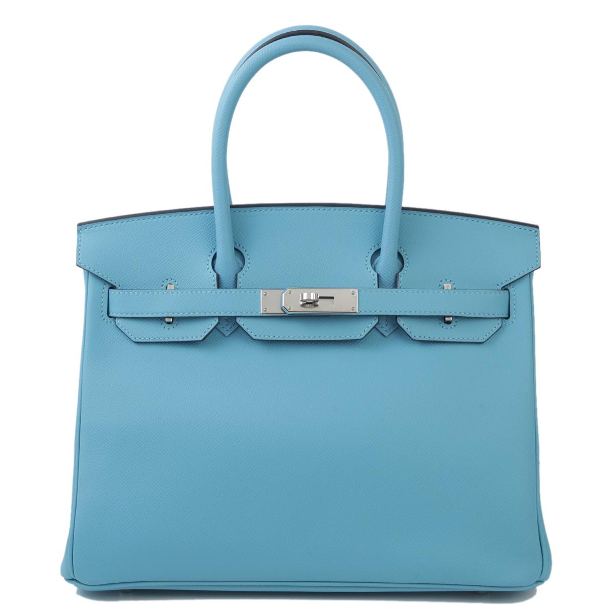 HERMÈS Birkin 30 handbag in Blue du Nord Epsom leather with Palladium hardware - 1