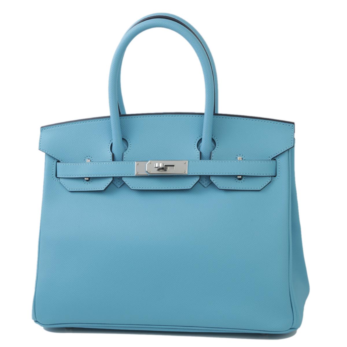 HERMÈS Birkin 30 handbag in Blue du Nord Epsom leather with Palladium hardware - 2