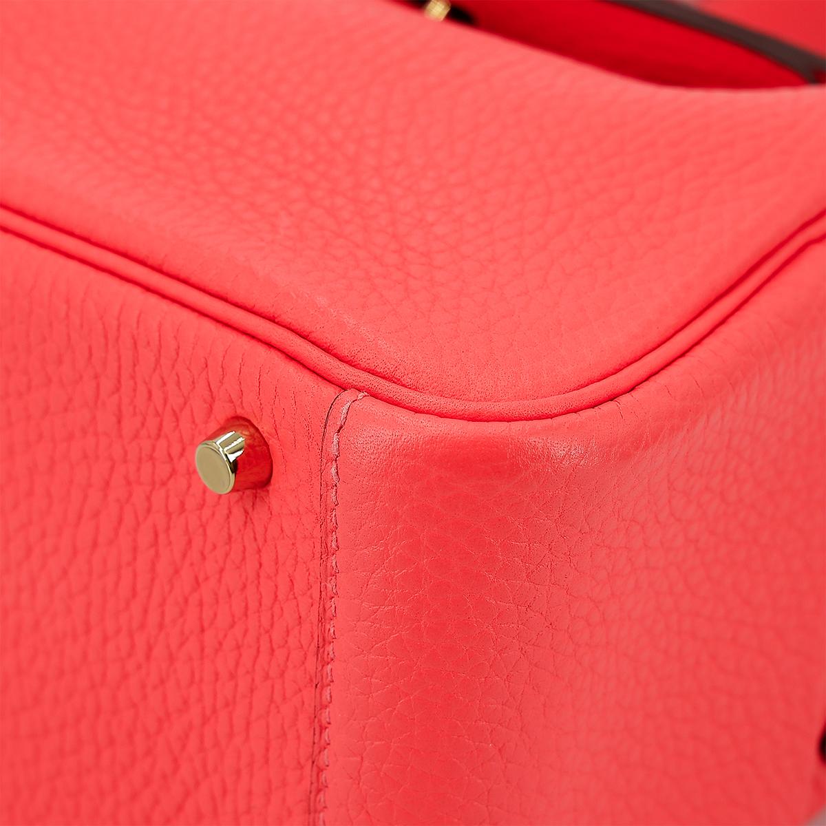 ランク A HERMÈS エルメス ミニリンディ ローズテキサス (0E) トリヨン ゴールド金具 Z刻印 - 8
