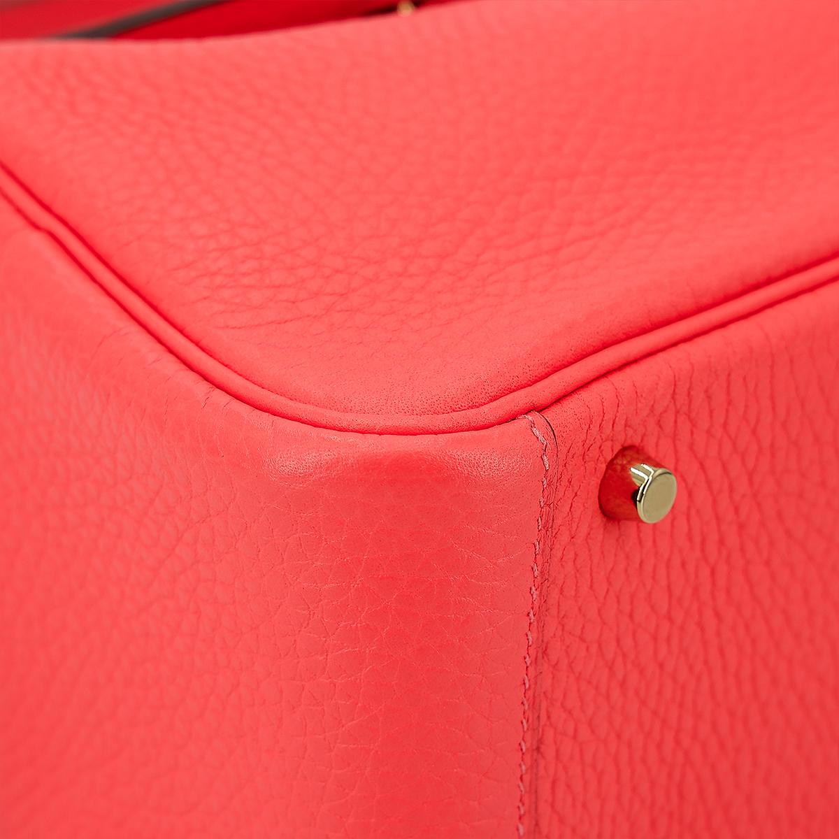 ランク A HERMÈS エルメス ミニリンディ ローズテキサス (0E) トリヨン ゴールド金具 Z刻印 - 9
