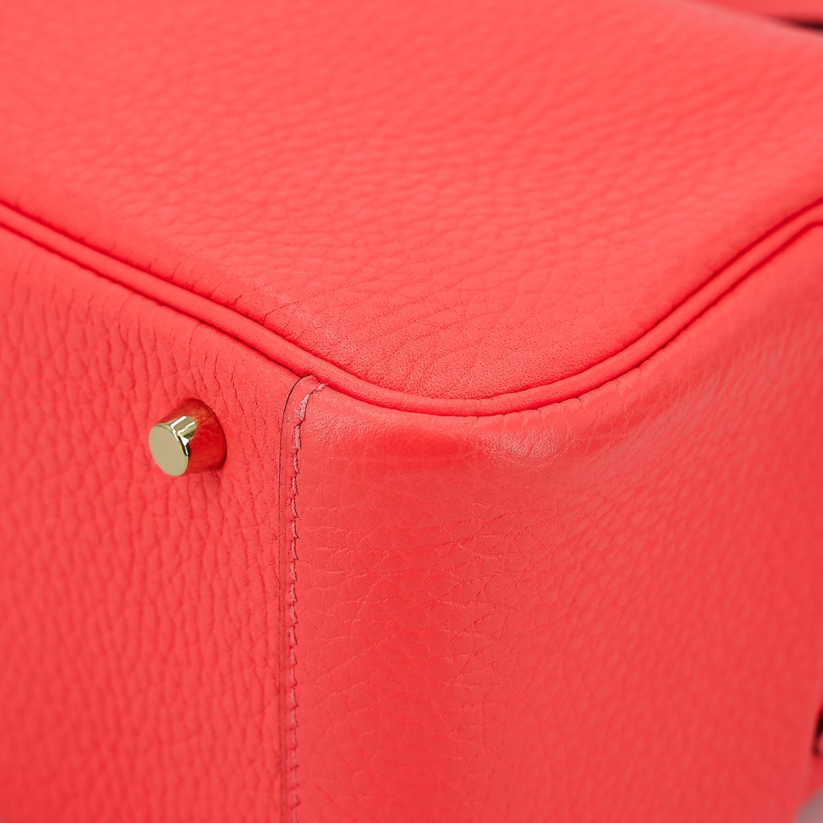 ランク A HERMÈS エルメス ミニリンディ ローズテキサス (0E) トリヨン ゴールド金具 Z刻印 - 10