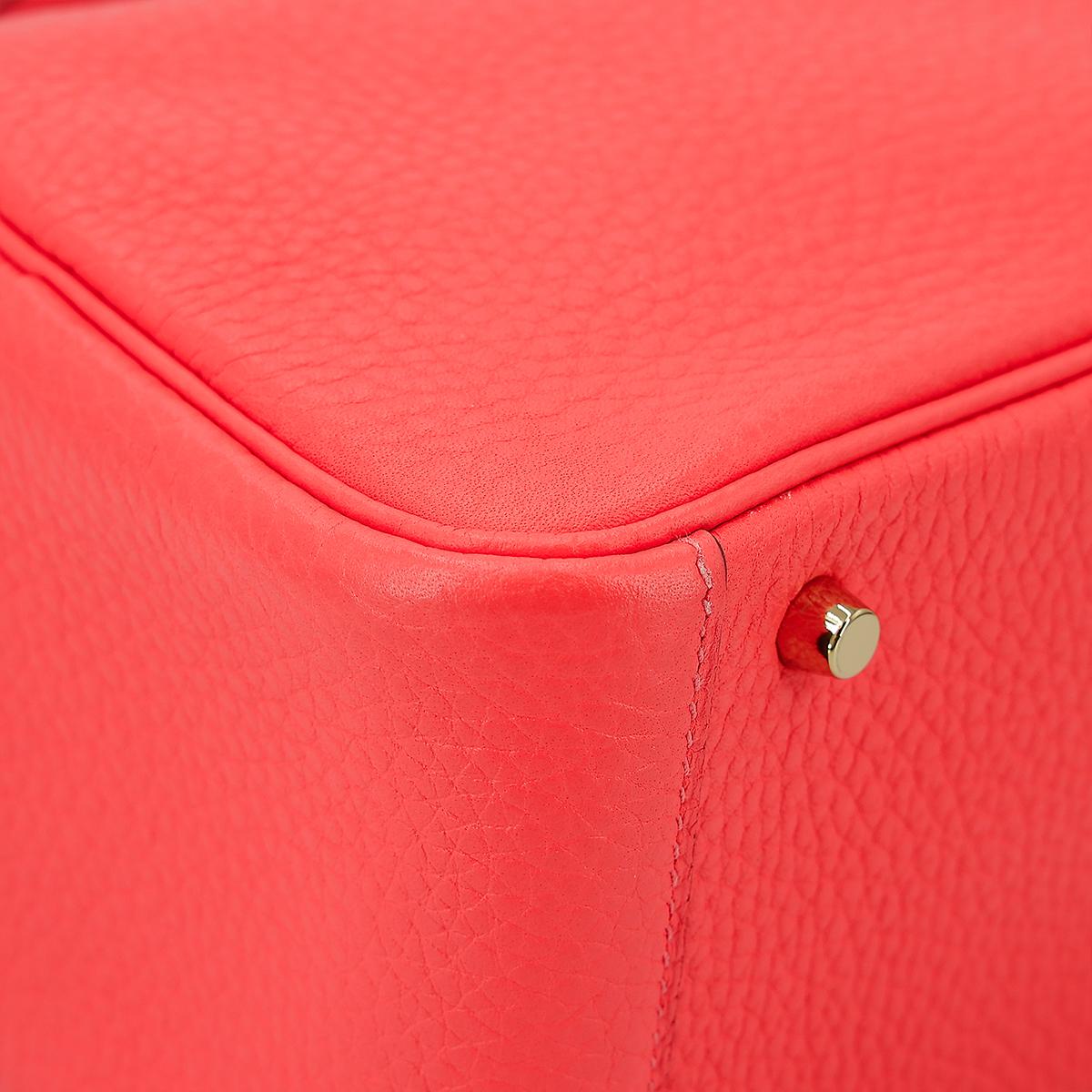 ランク A HERMÈS エルメス ミニリンディ ローズテキサス (0E) トリヨン ゴールド金具 Z刻印 - 11