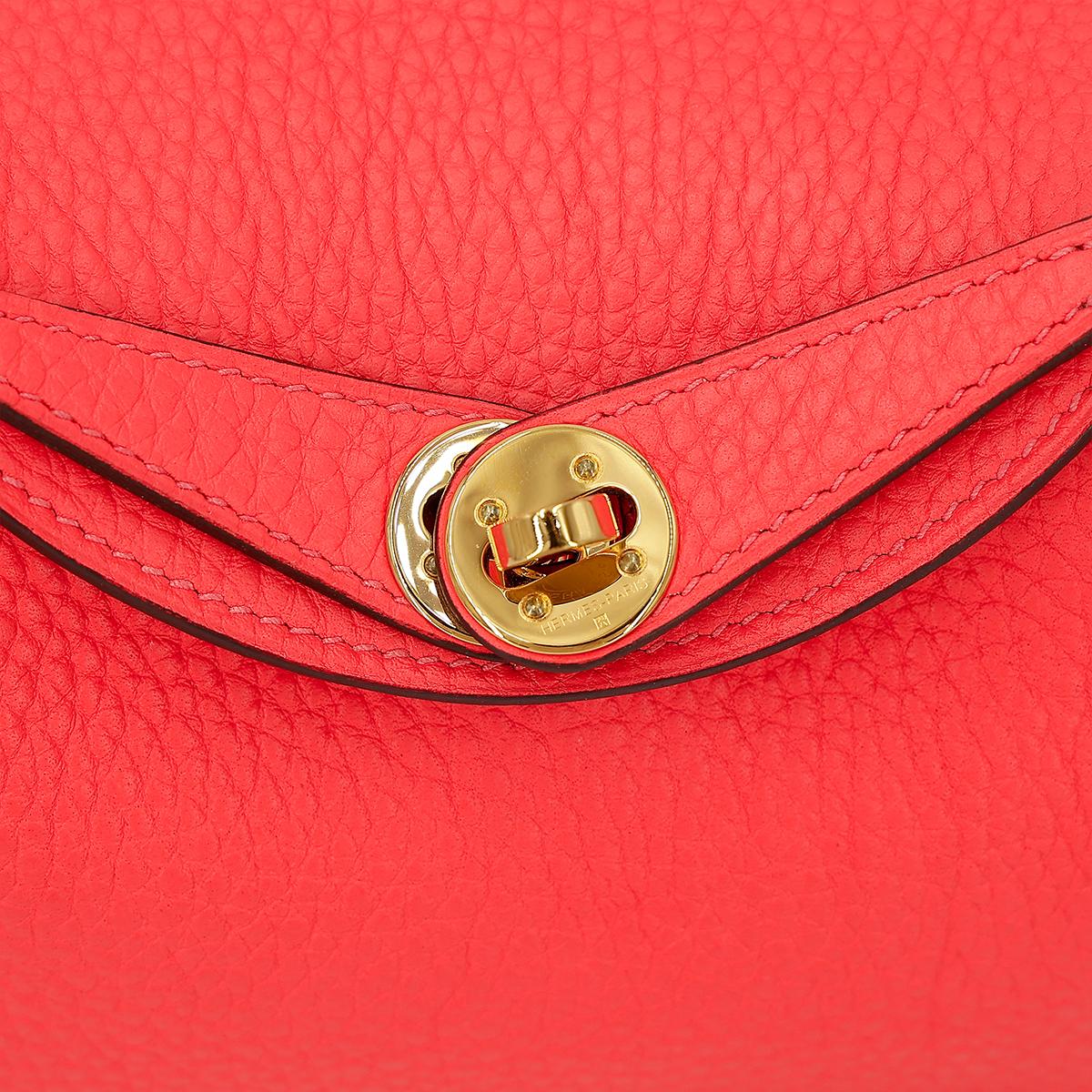 ランク A HERMÈS エルメス ミニリンディ ローズテキサス (0E) トリヨン ゴールド金具 Z刻印 - 12
