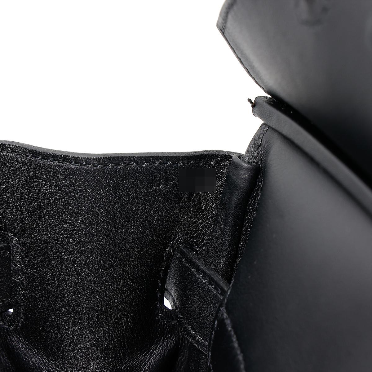 HERMÈS Limited Edition Birkin Quadrille 30 handbag in Black and Ficelle Canvas and Swift leather with Gold hardware - 18