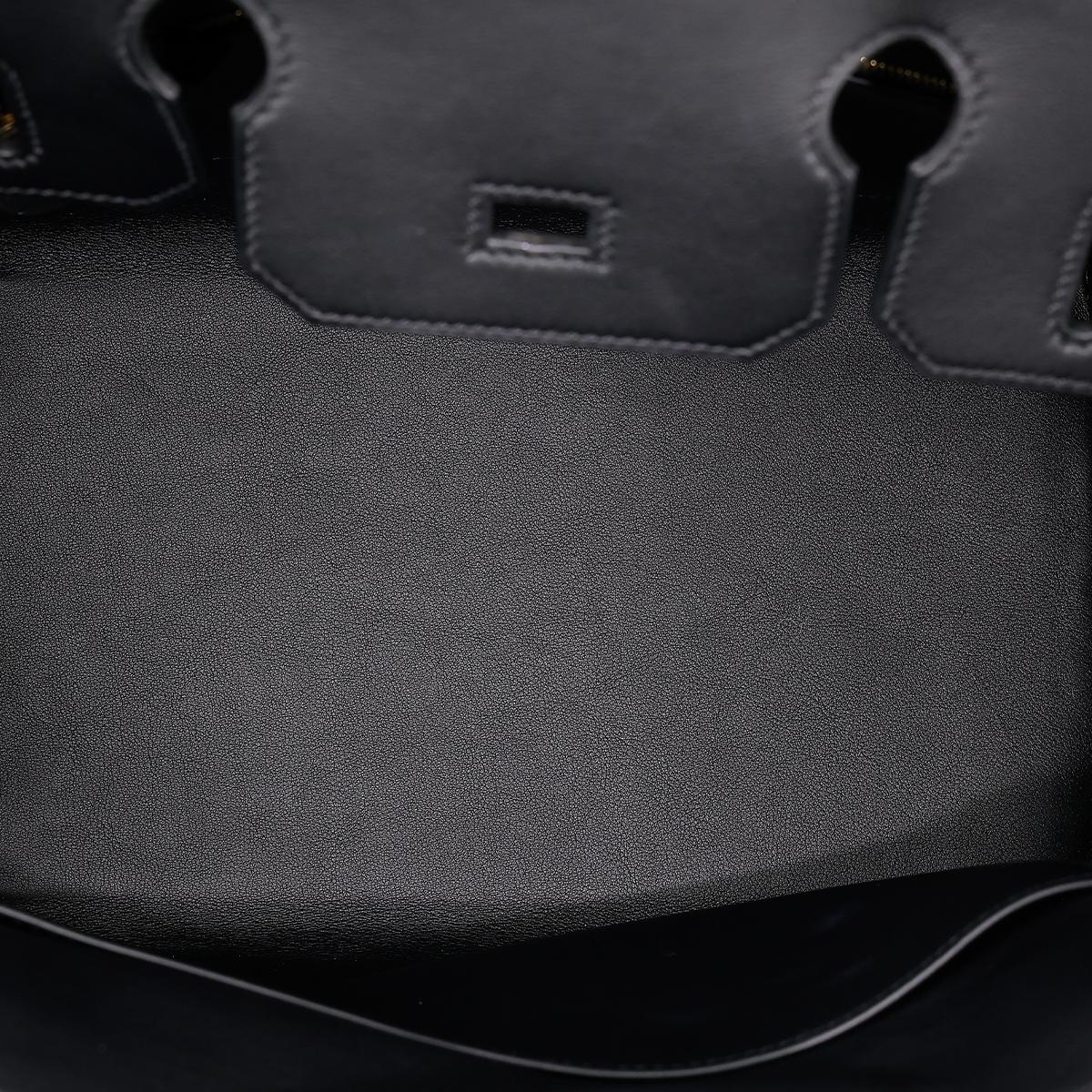 HERMÈS Limited Edition Birkin Quadrille 30 handbag in Black and Ficelle Canvas and Swift leather with Gold hardware - 15