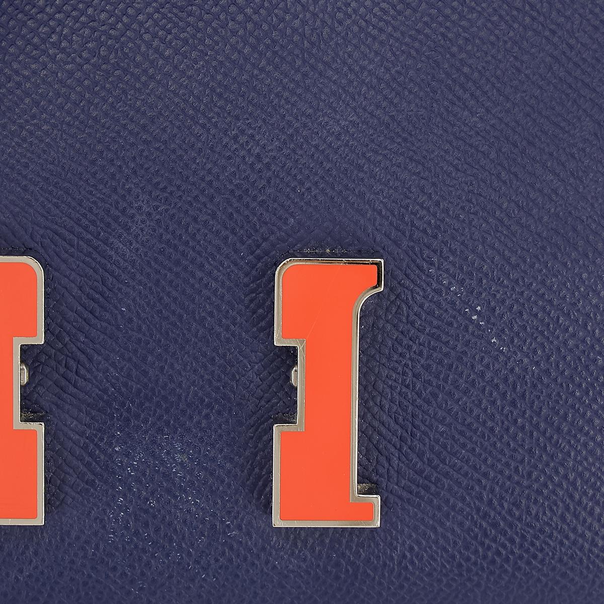 HERMÈS Constance Mini 19 shoulder bag in Blue Sapphire Epsom leather with Enamel hardware - 15